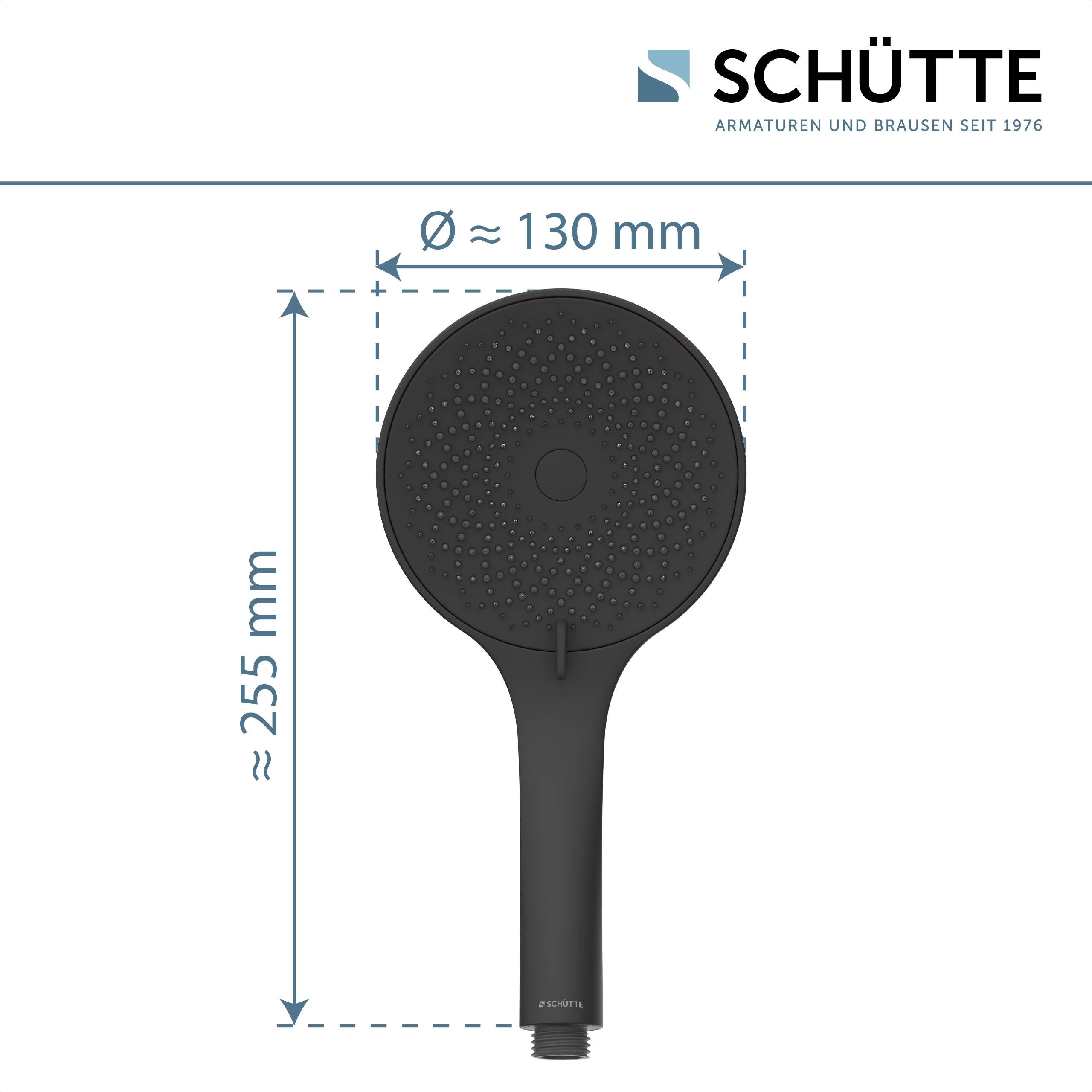 CAPRI Handbrause, Schwarz matt