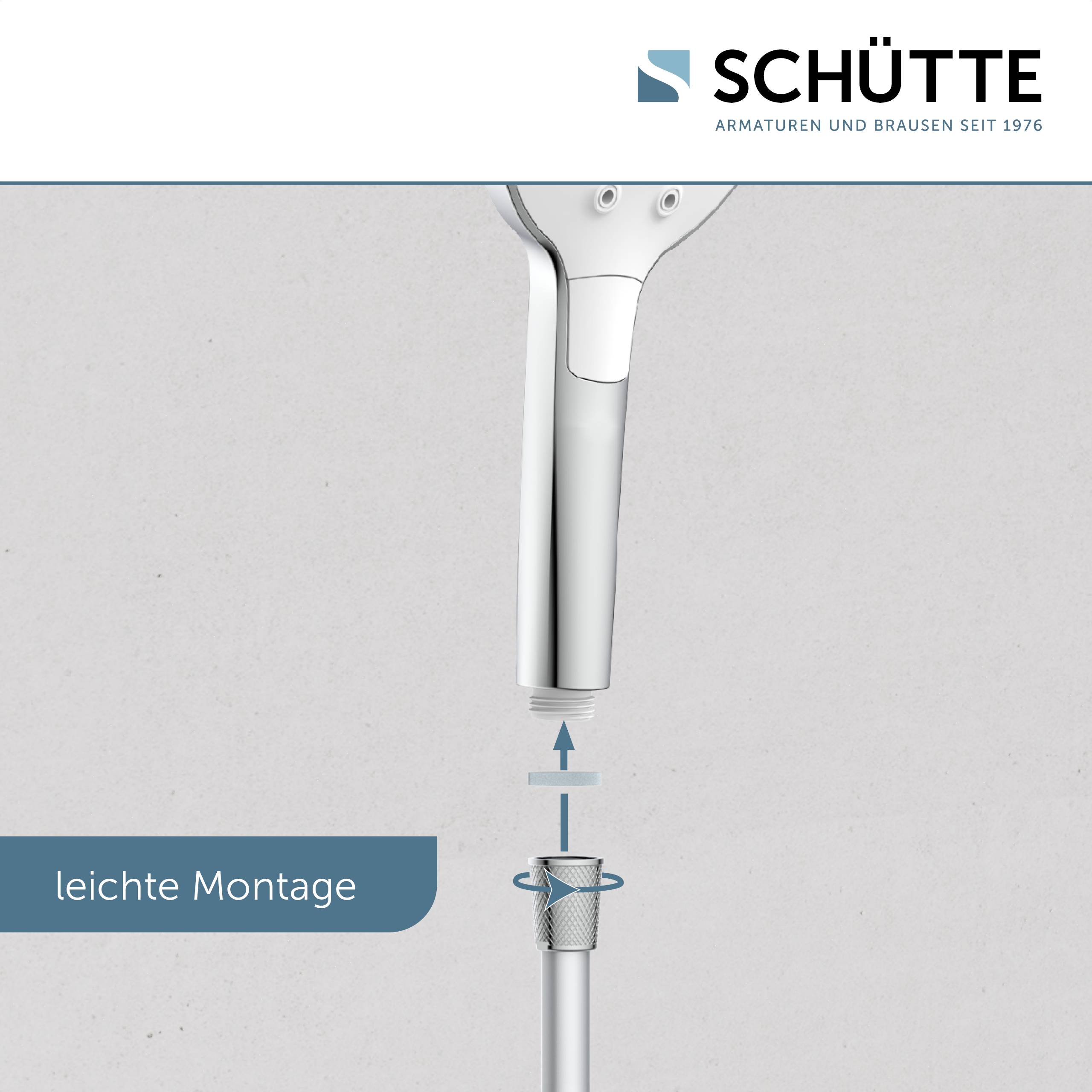 PERUZZI Handbrause, Chrom/Weiß