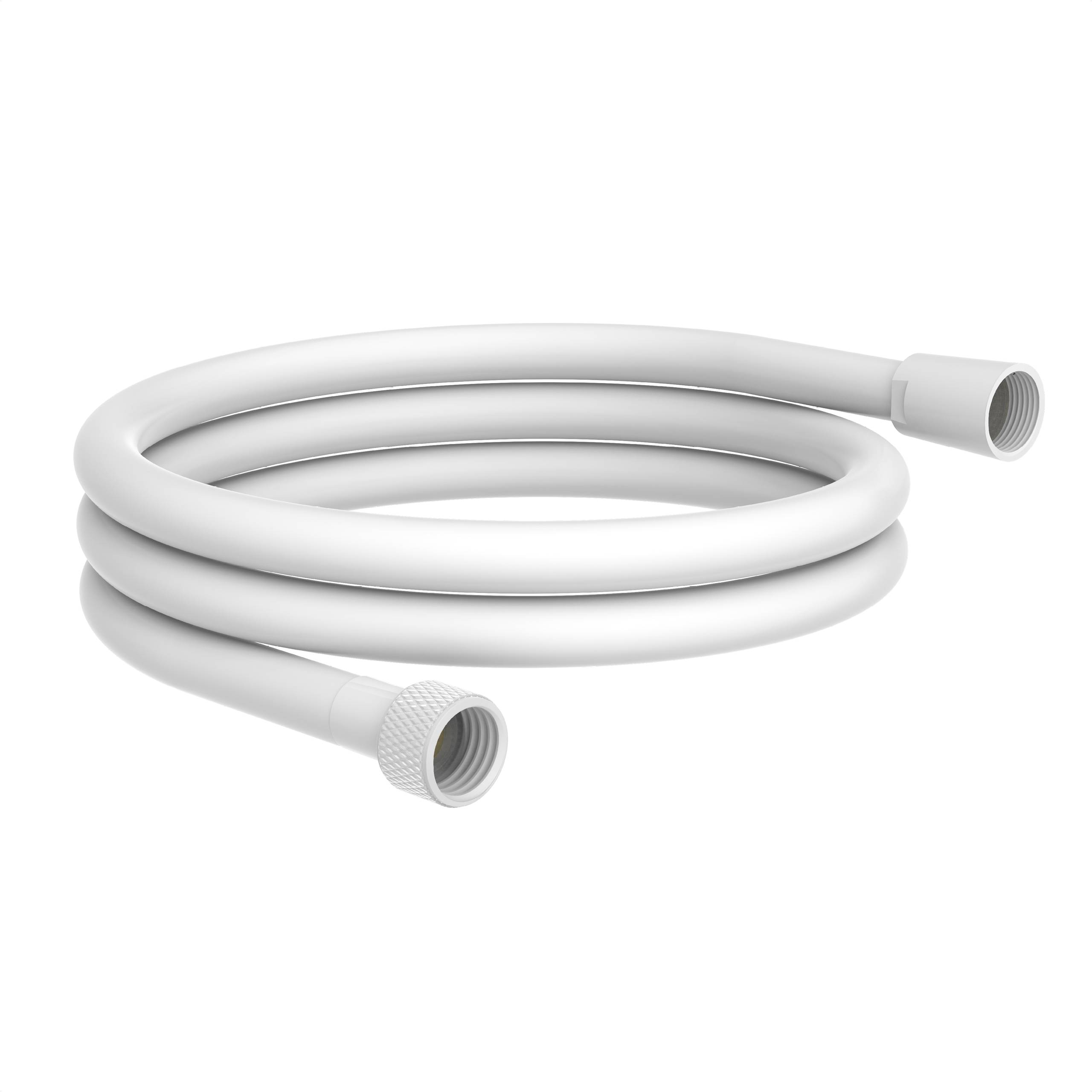 Brauseschlauch 150 cm, Kunststoff, Weiß matt