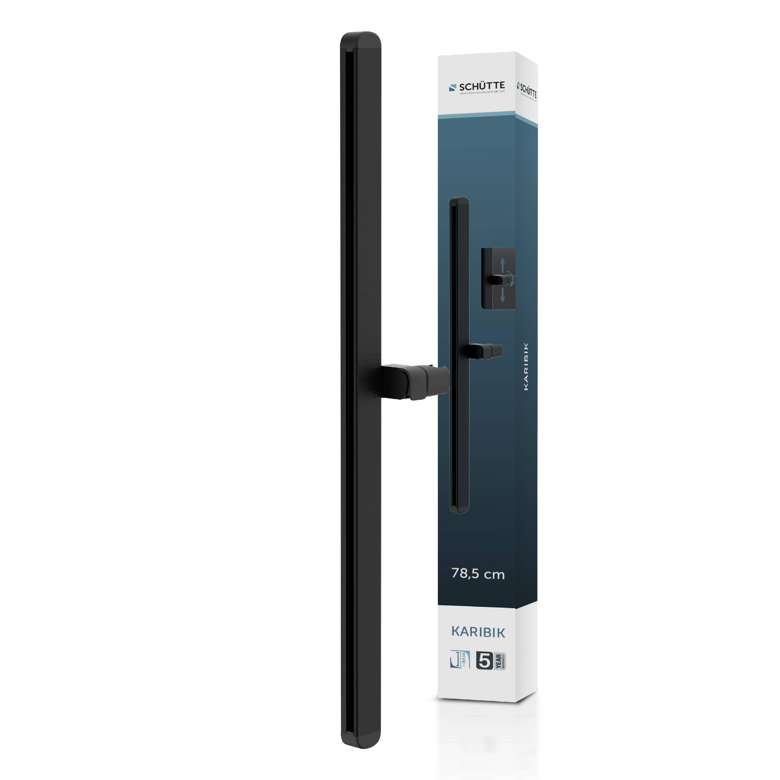 KARIBIK Brausestange, Schwarz matt