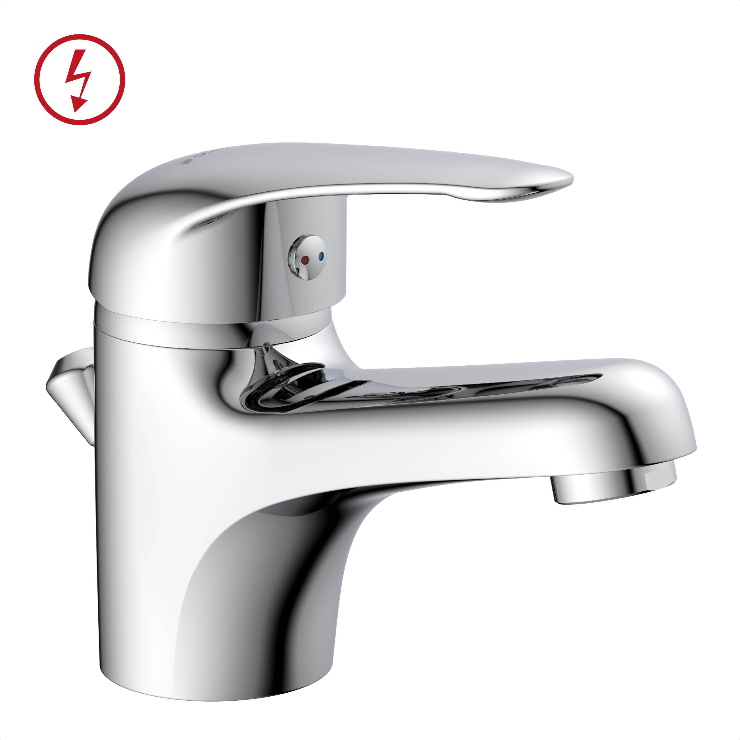 Schwarzes Küchenarmatur-Set mit Installationsanleitung, Unterlegscheiben, flexiblen Schläuchen und einer Montagebasis vor weißem Hintergrund abgebildet.