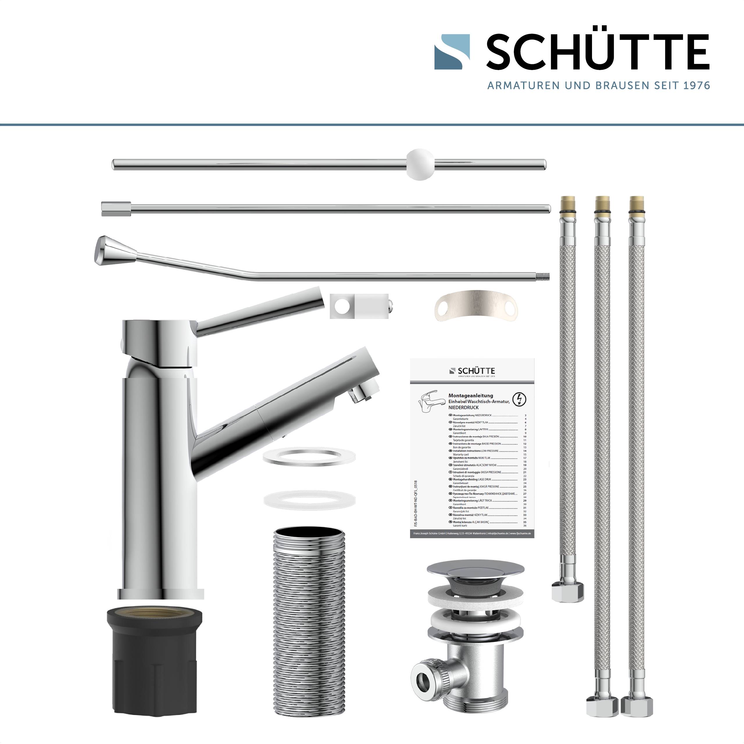 CORNWALL Waschtischarmatur Niederdruck, Chrom