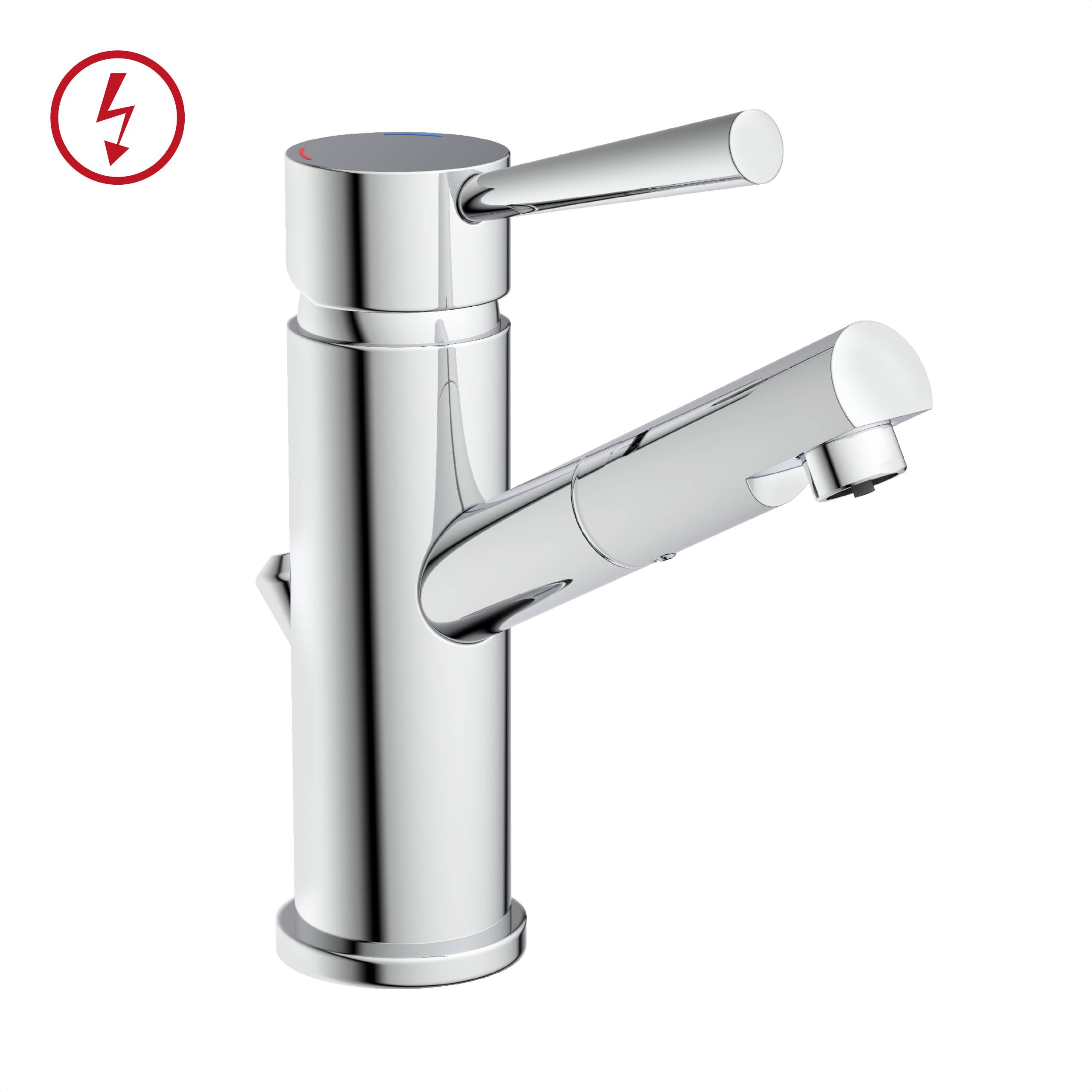 CORNWALL Waschtischarmatur Niederdruck, Chrom