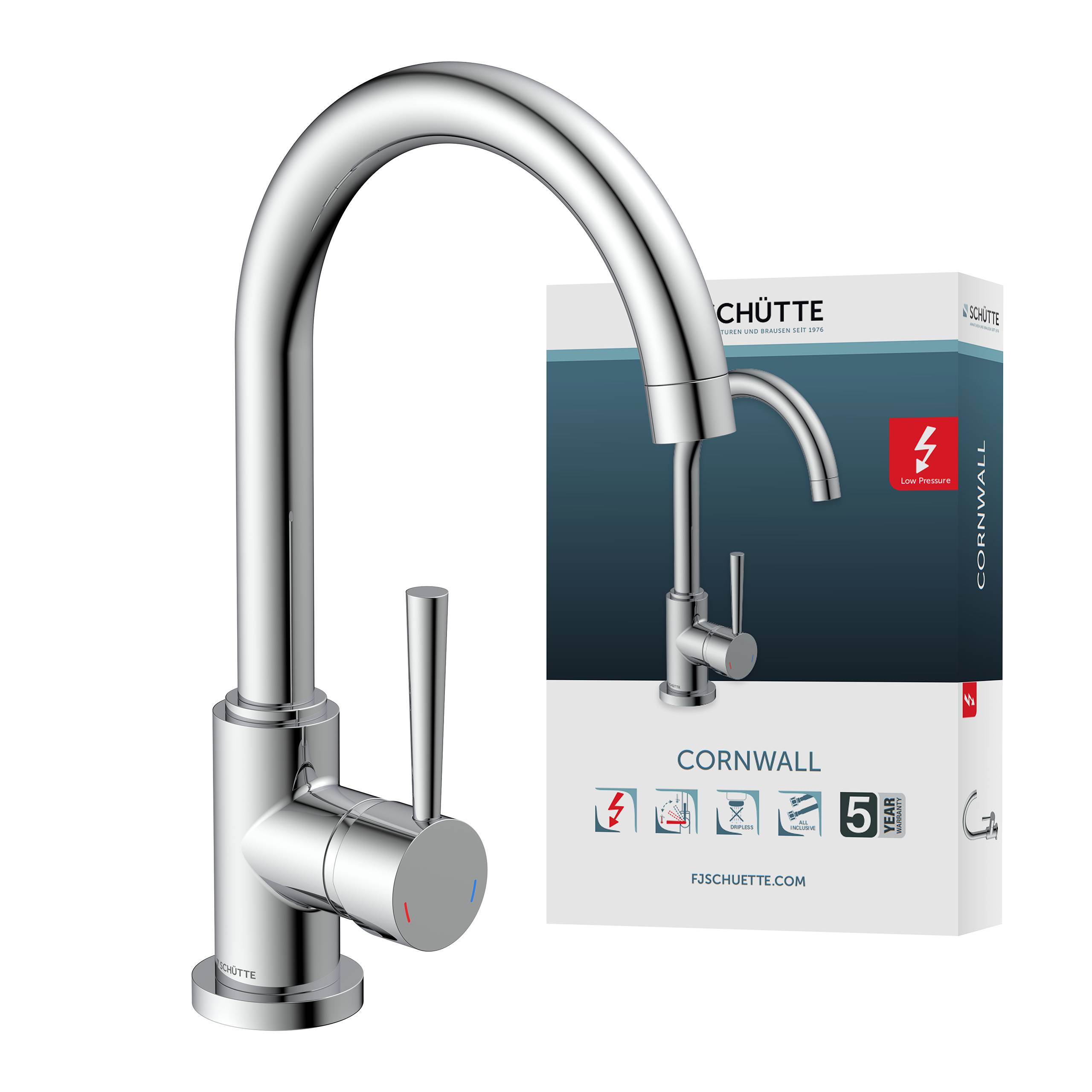 CORNWALL Spültischarmatur Niederdruck, Chrom