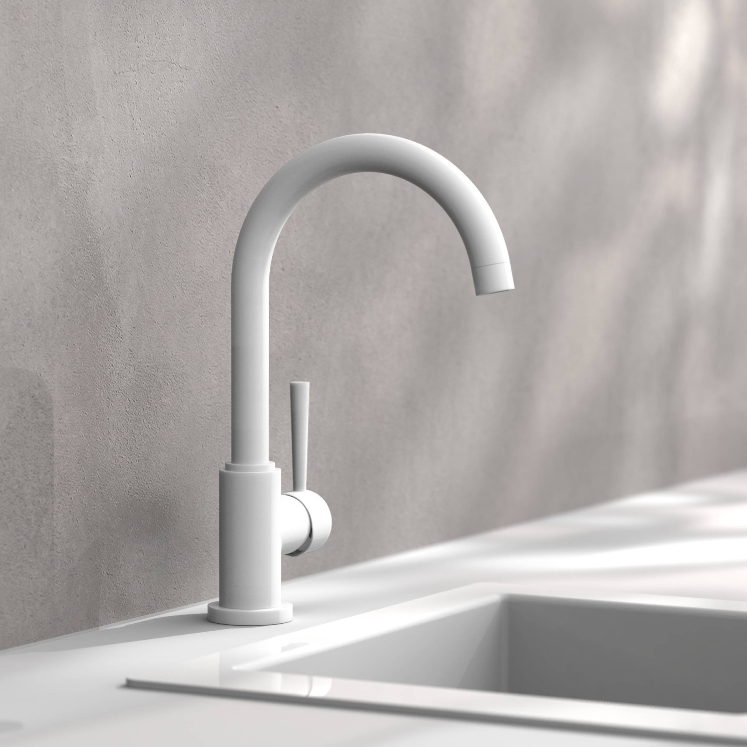 CORNWALL Spültischarmatur, Weiß matt