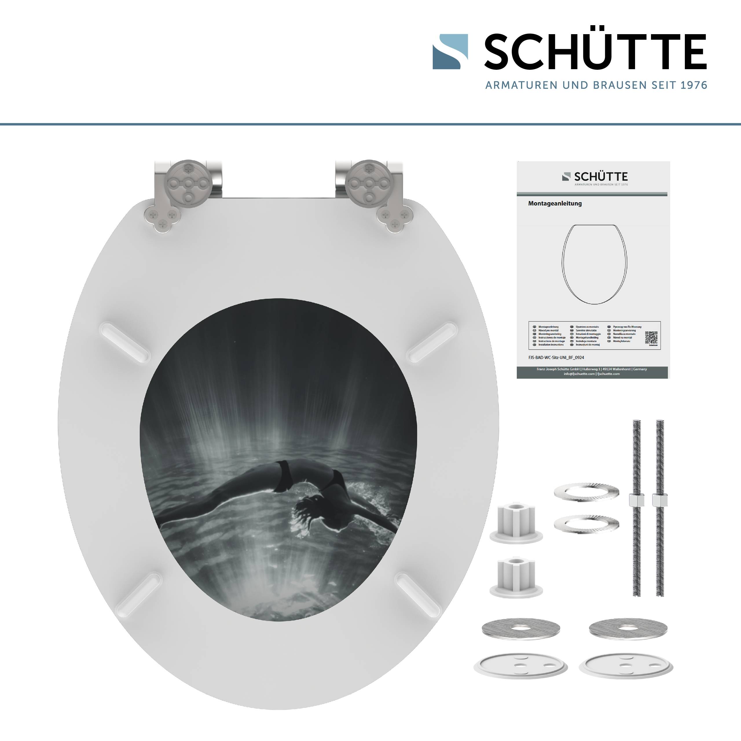 MDF WC-Sitz DEEP DIVE, mit Absenkautomatik