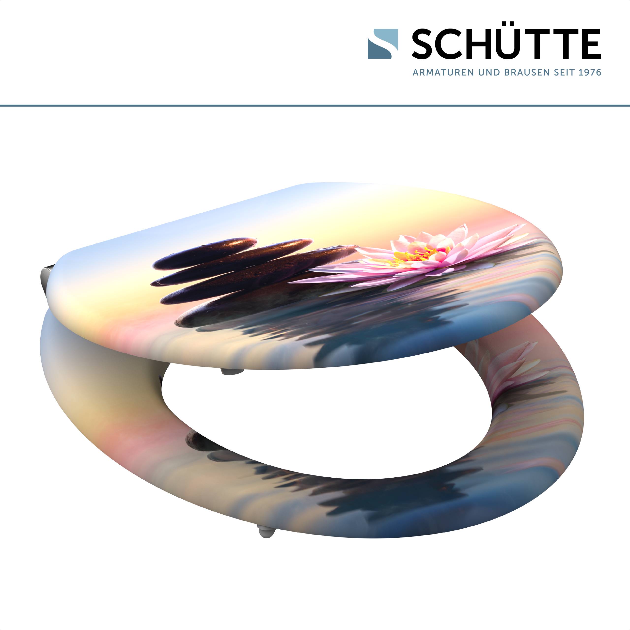 MDF WC-Sitz SUNSET DREAM, mit Absenkautomatik