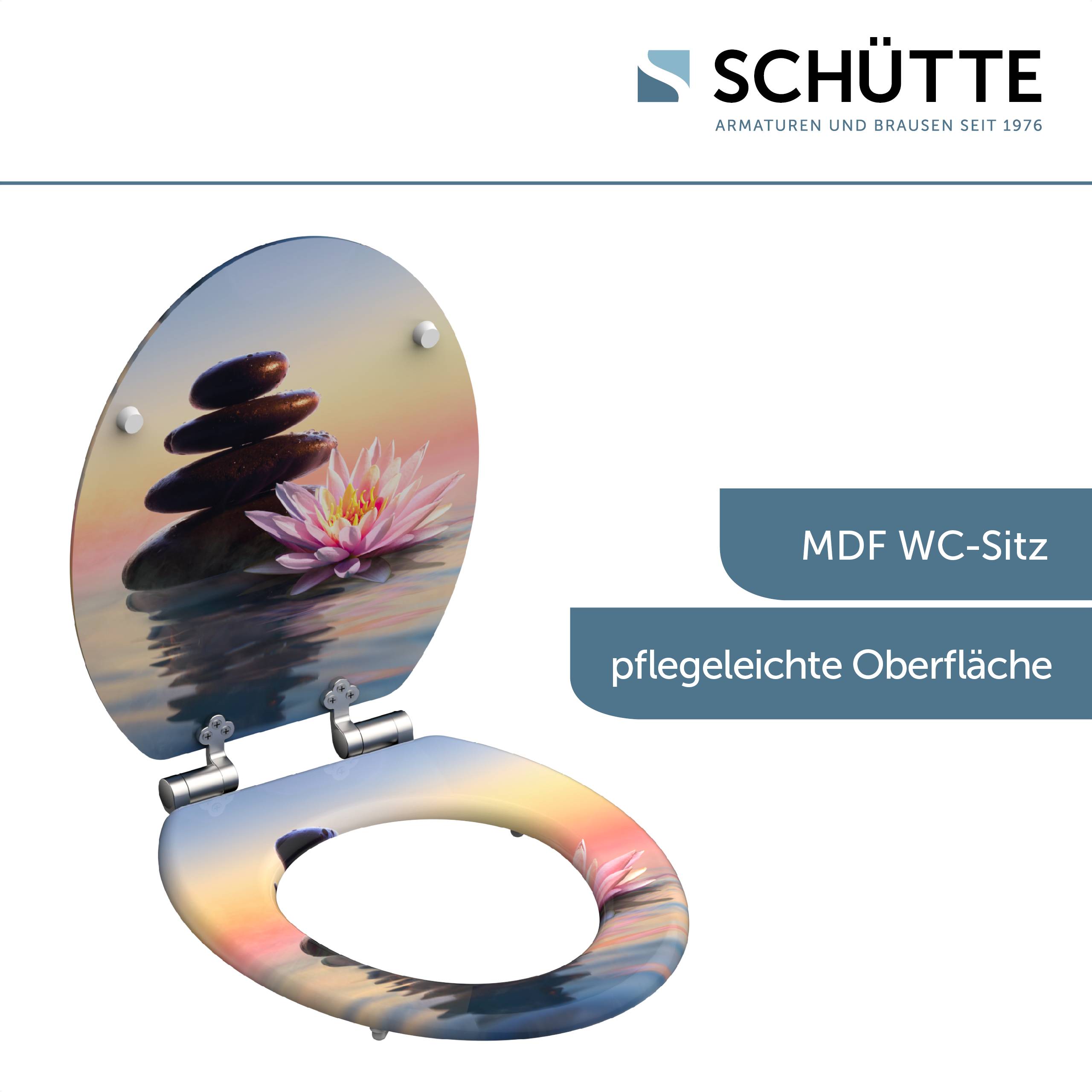 MDF WC-Sitz SUNSET DREAM, mit Absenkautomatik