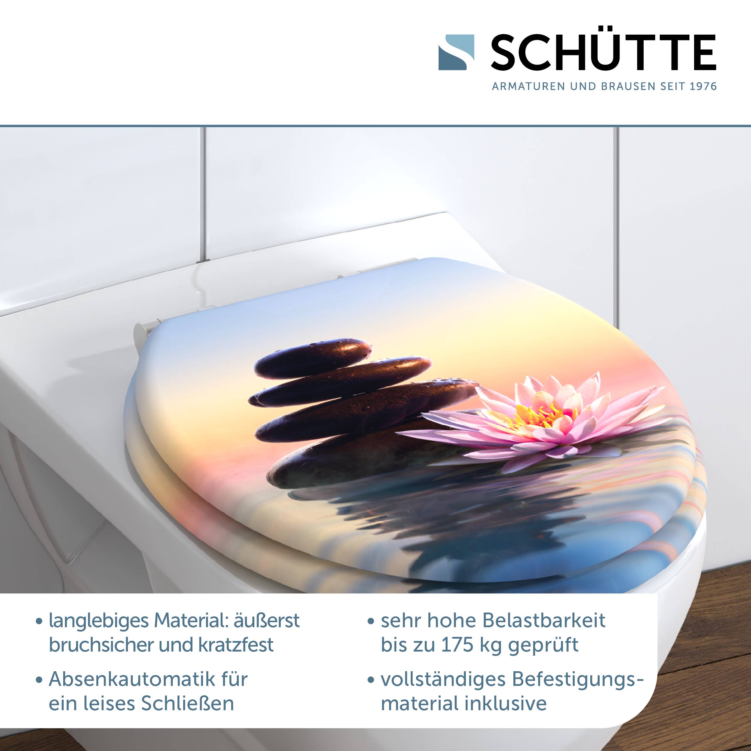 MDF WC-Sitz SUNSET DREAM, mit Absenkautomatik
