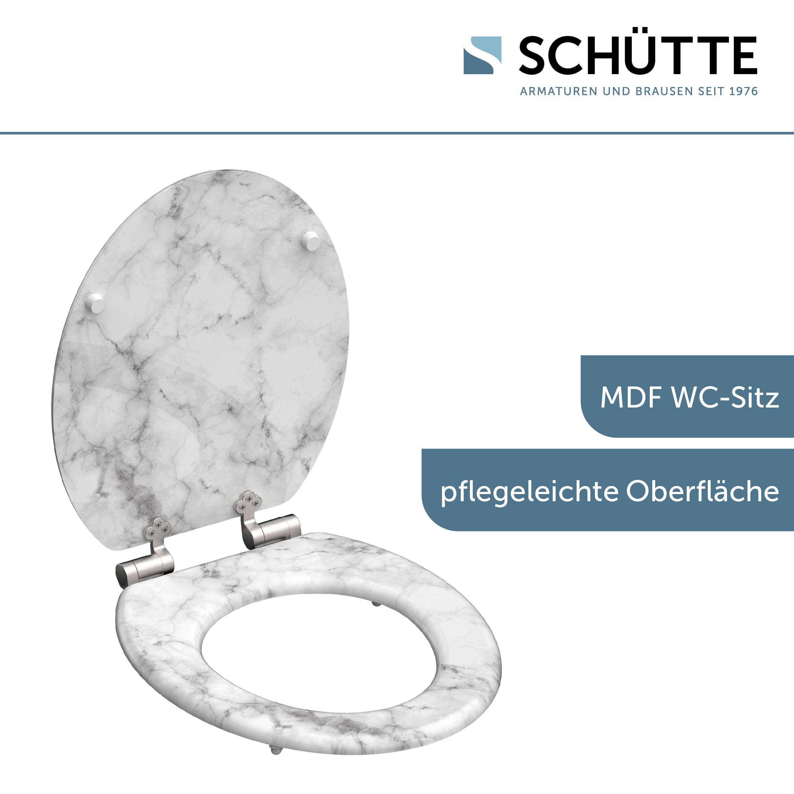 MDF WC-Sitz MARMOR STONE, mit Absenkautomatik