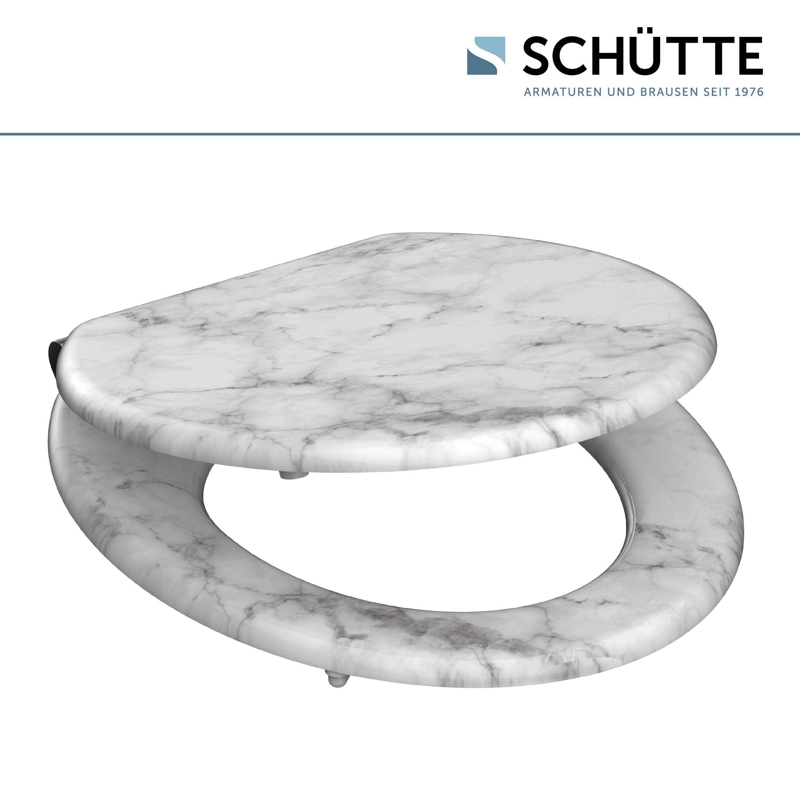 MDF WC-Sitz MARMOR STONE, mit Absenkautomatik