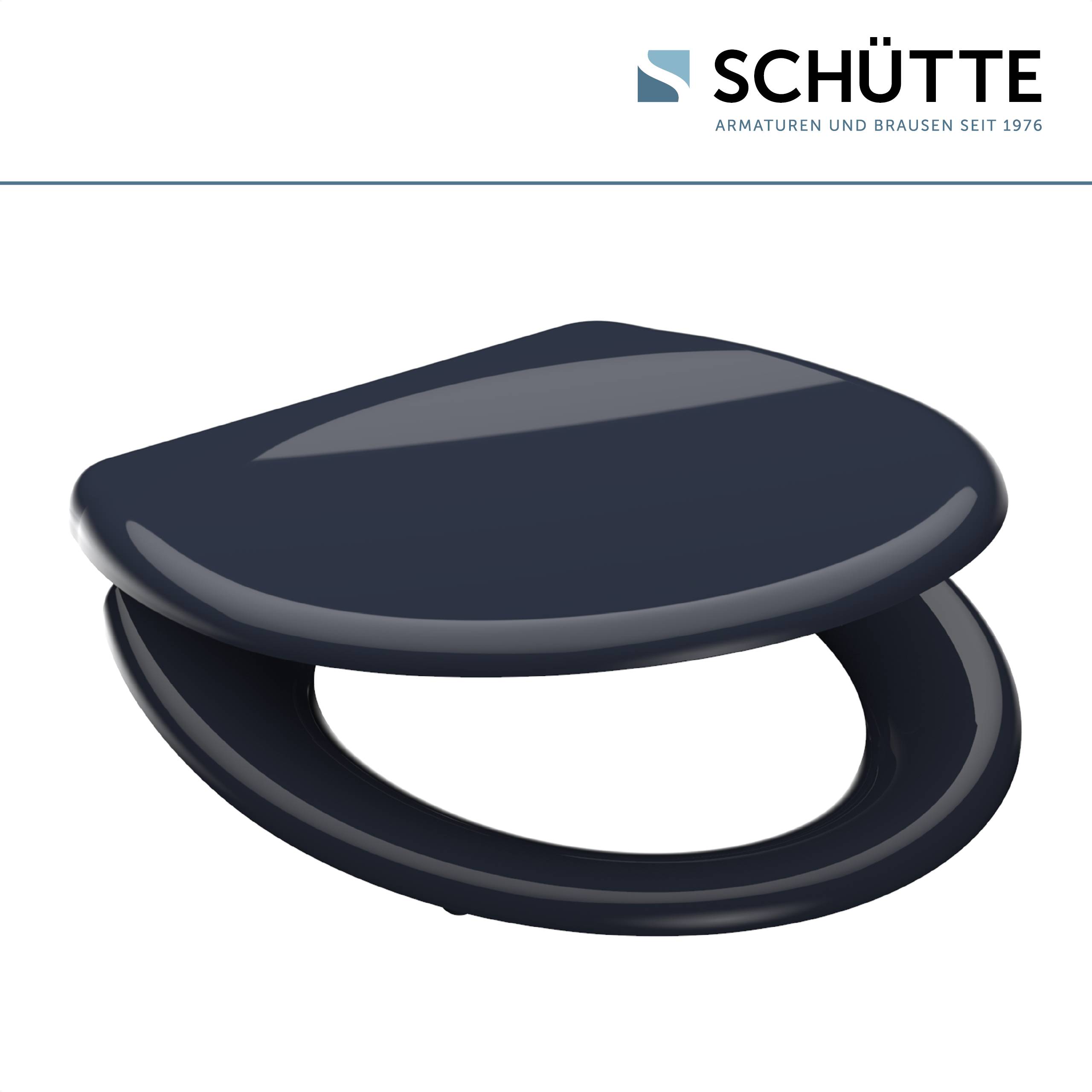 Duroplast WC-Sitz ANTHRAZIT, mit Absenkautomatik und Schnellverschluss