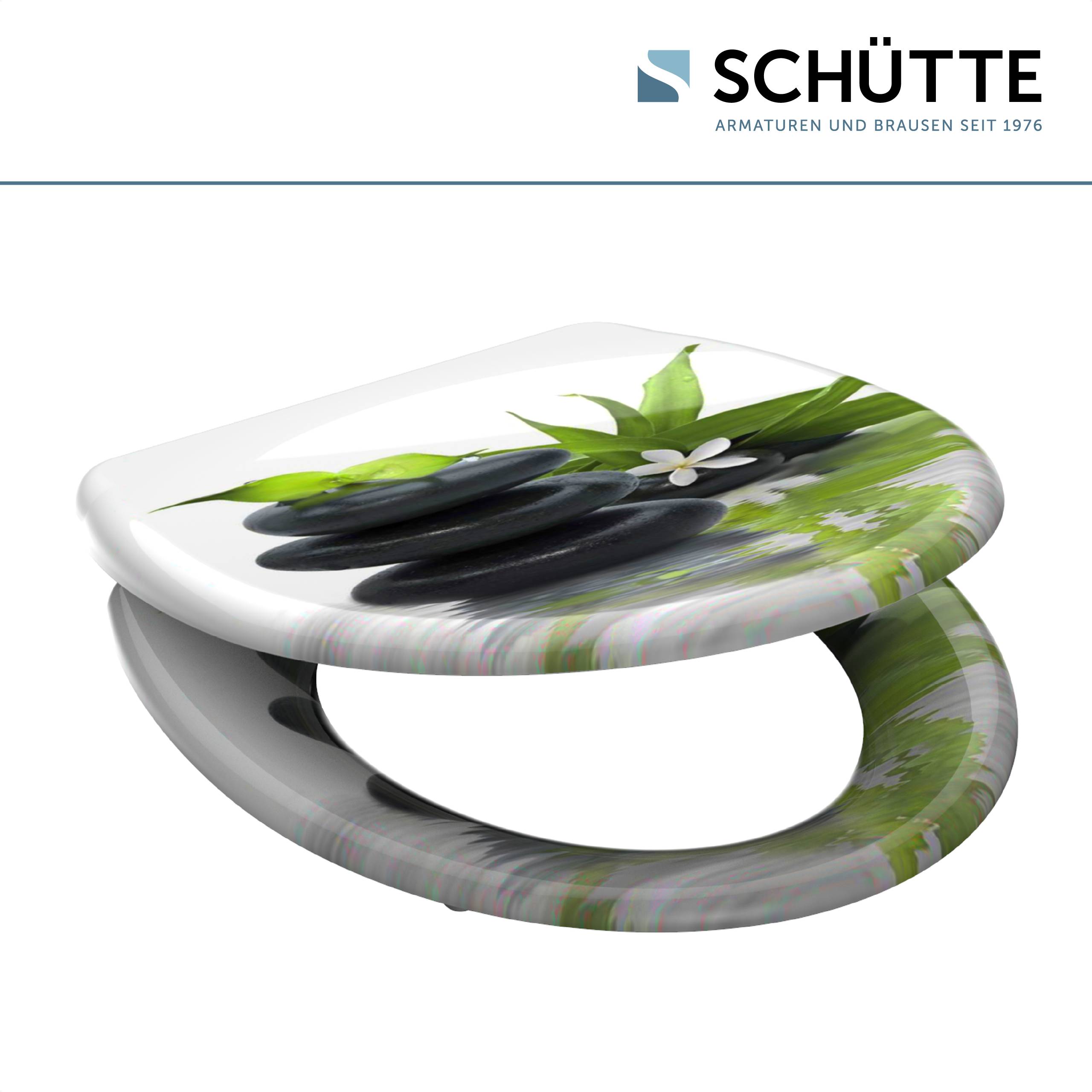 Duroplast WC-Sitz JASMIN, mit Absenkautomatik und Schnellverschluss