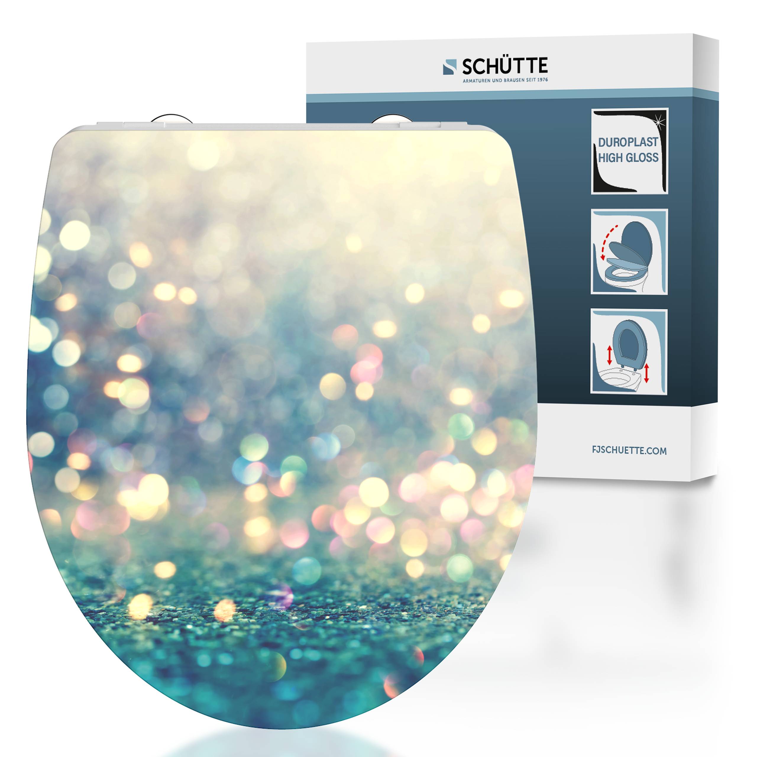 Duroplast HG WC-Sitz MAGIC LIGHT, mit Absenkautomatik und Schnellverschluss