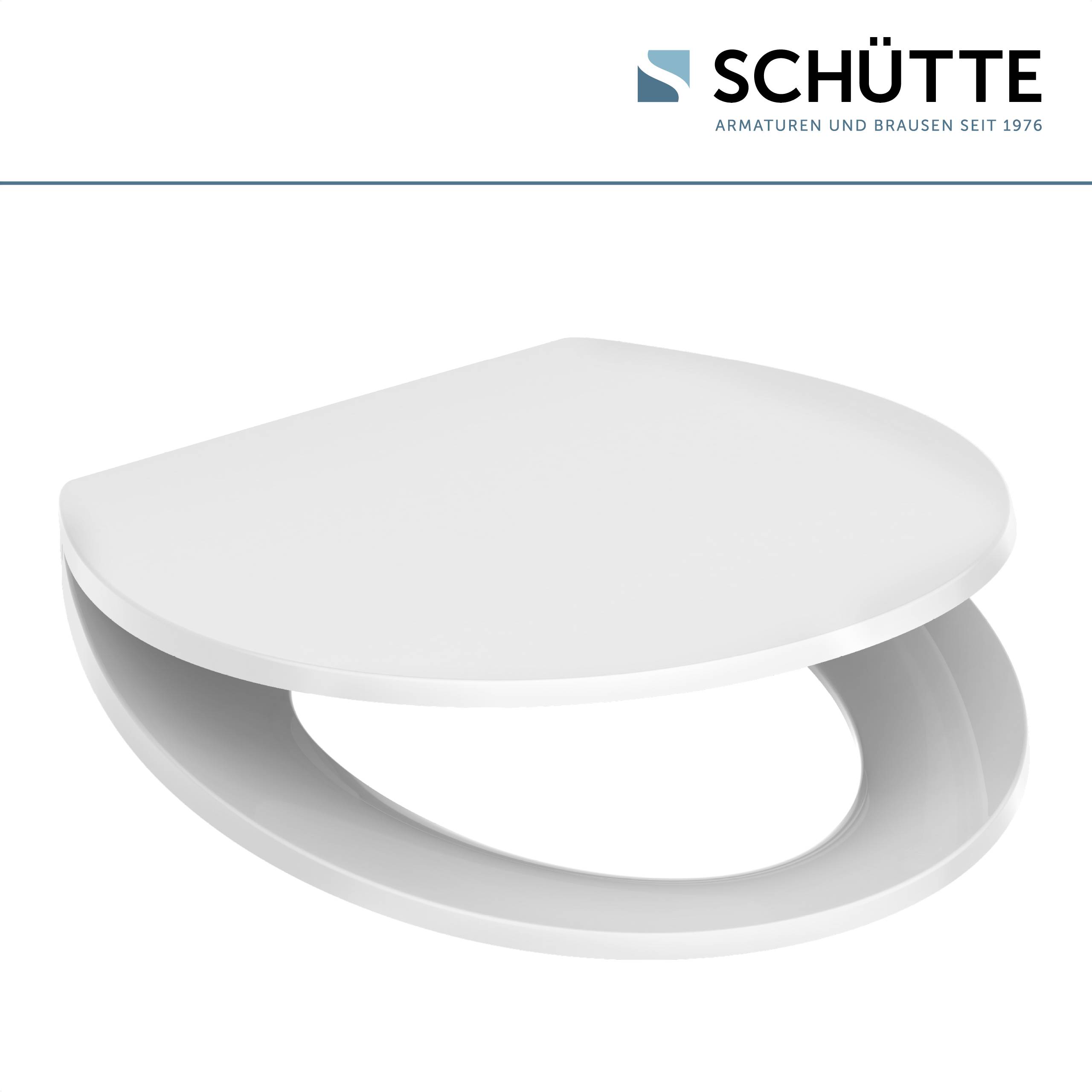 Duroplast WC-Sitz WHITE, PREMIUM, mit Absenkautomatik und Schnellverschluss