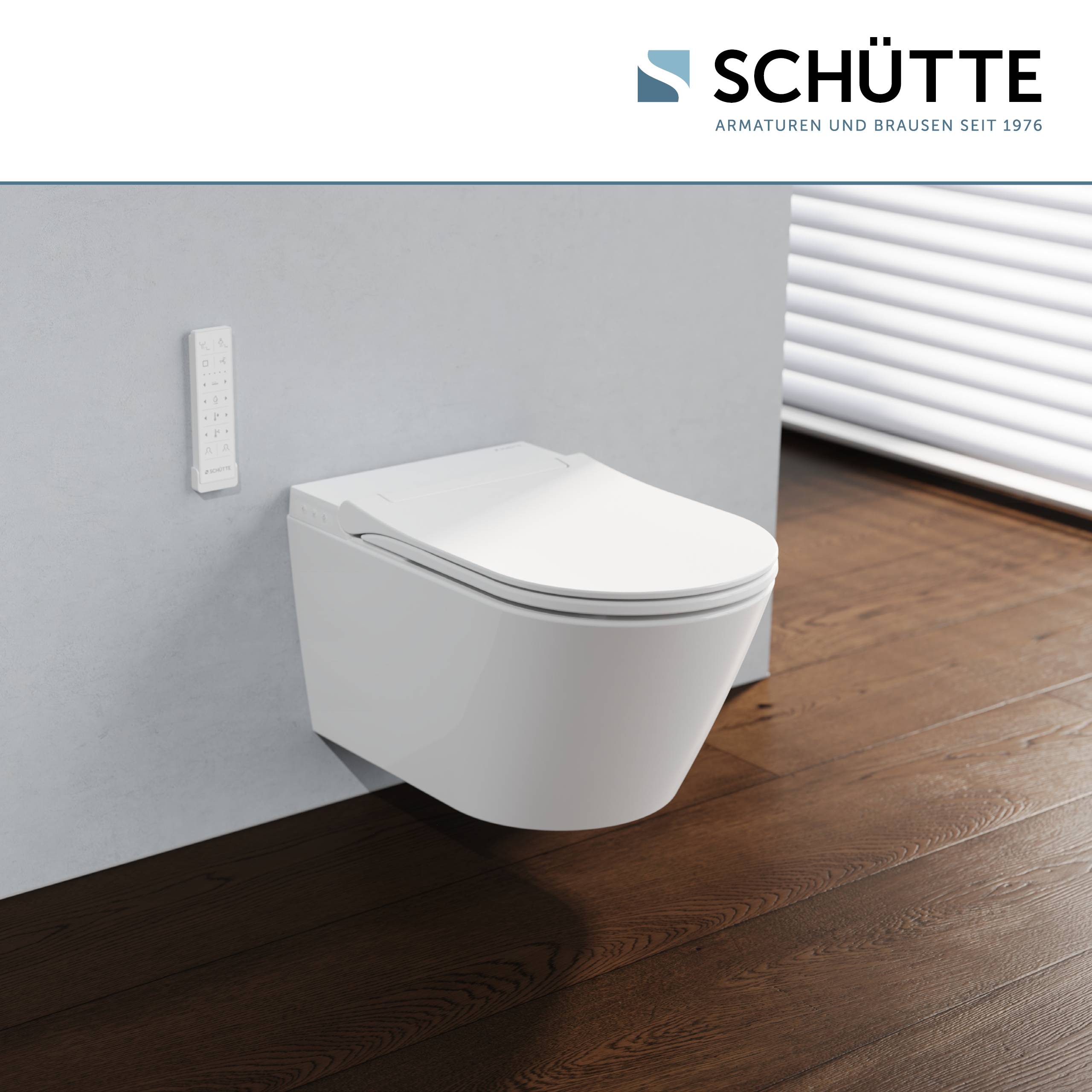 CESARI PREMIUM Dusch-WC, Weiß, Slim, Spülrandlos