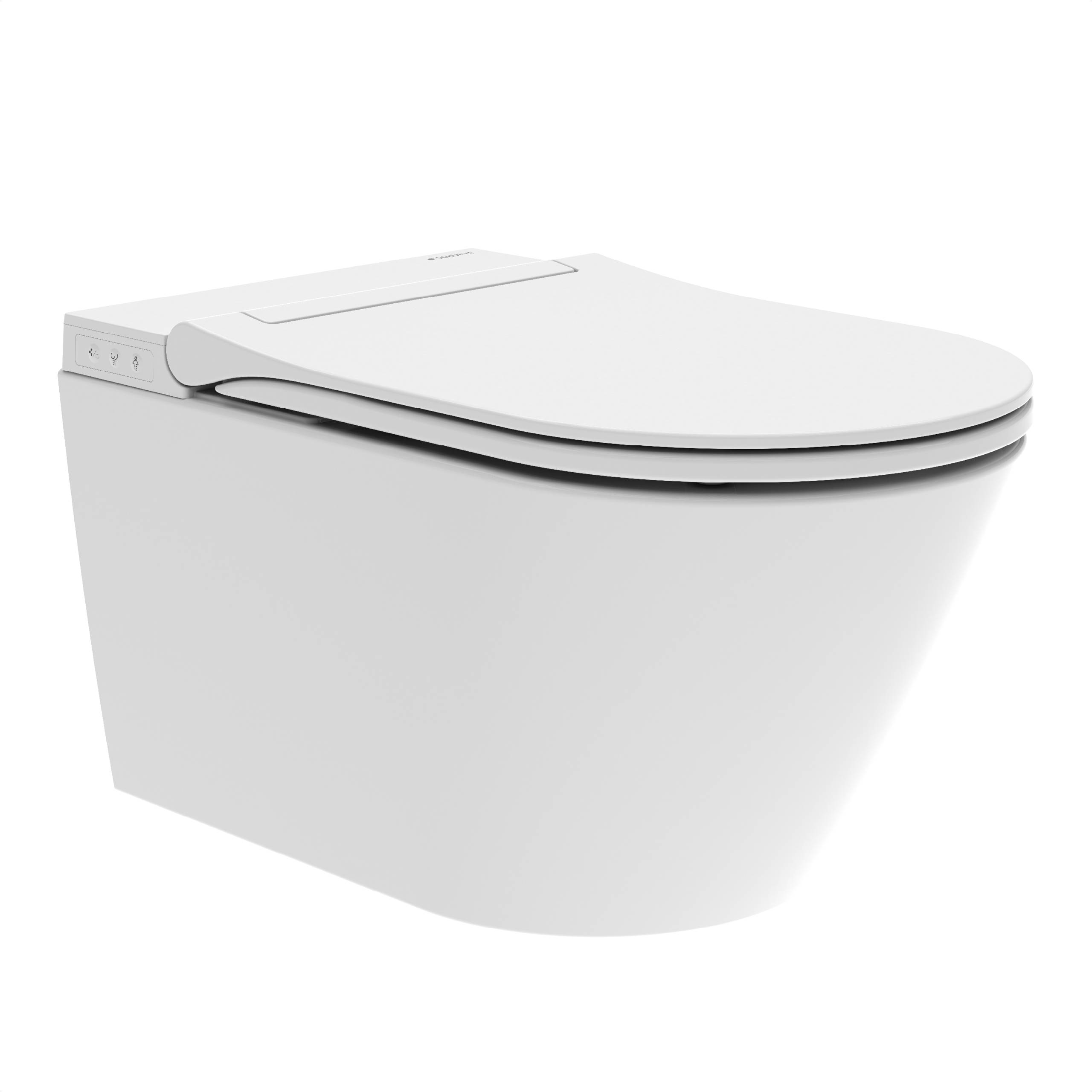 CESARI PREMIUM Dusch-WC, Weiß, Slim, Spülrandlos