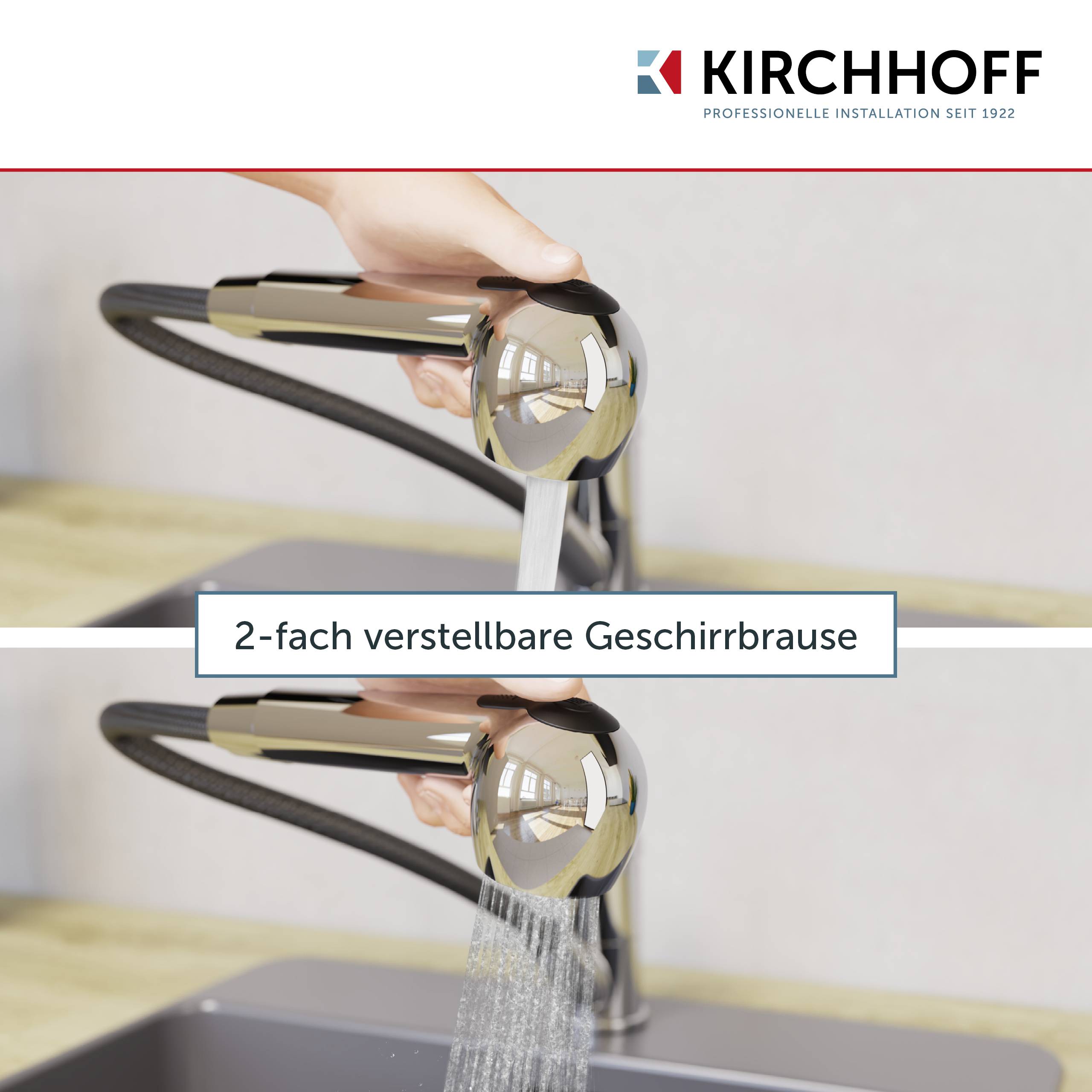 Geschirrbrause, Chrom, 1/2", für Hochdruck