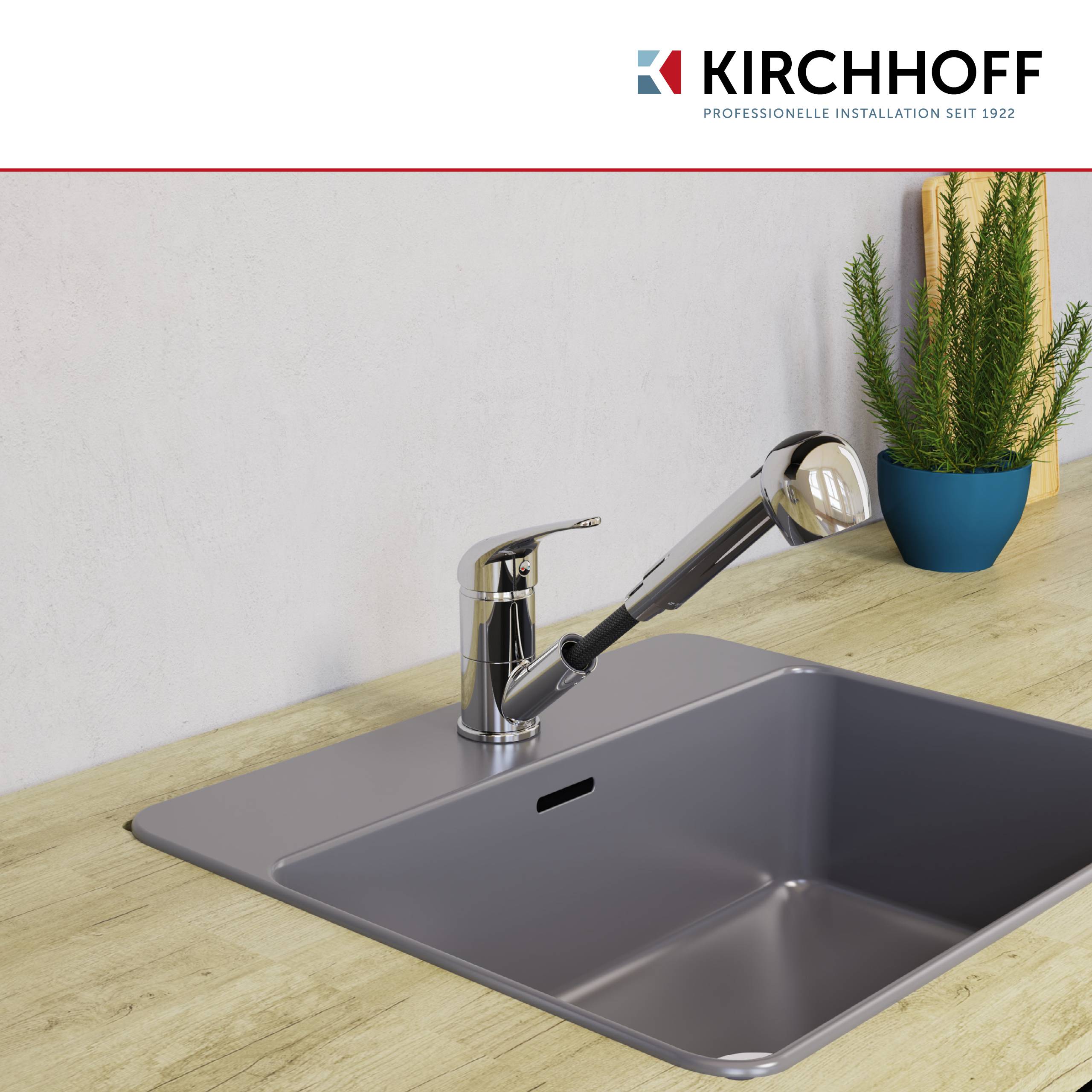 Geschirrbrause, Chrom, 1/2", für Hochdruck