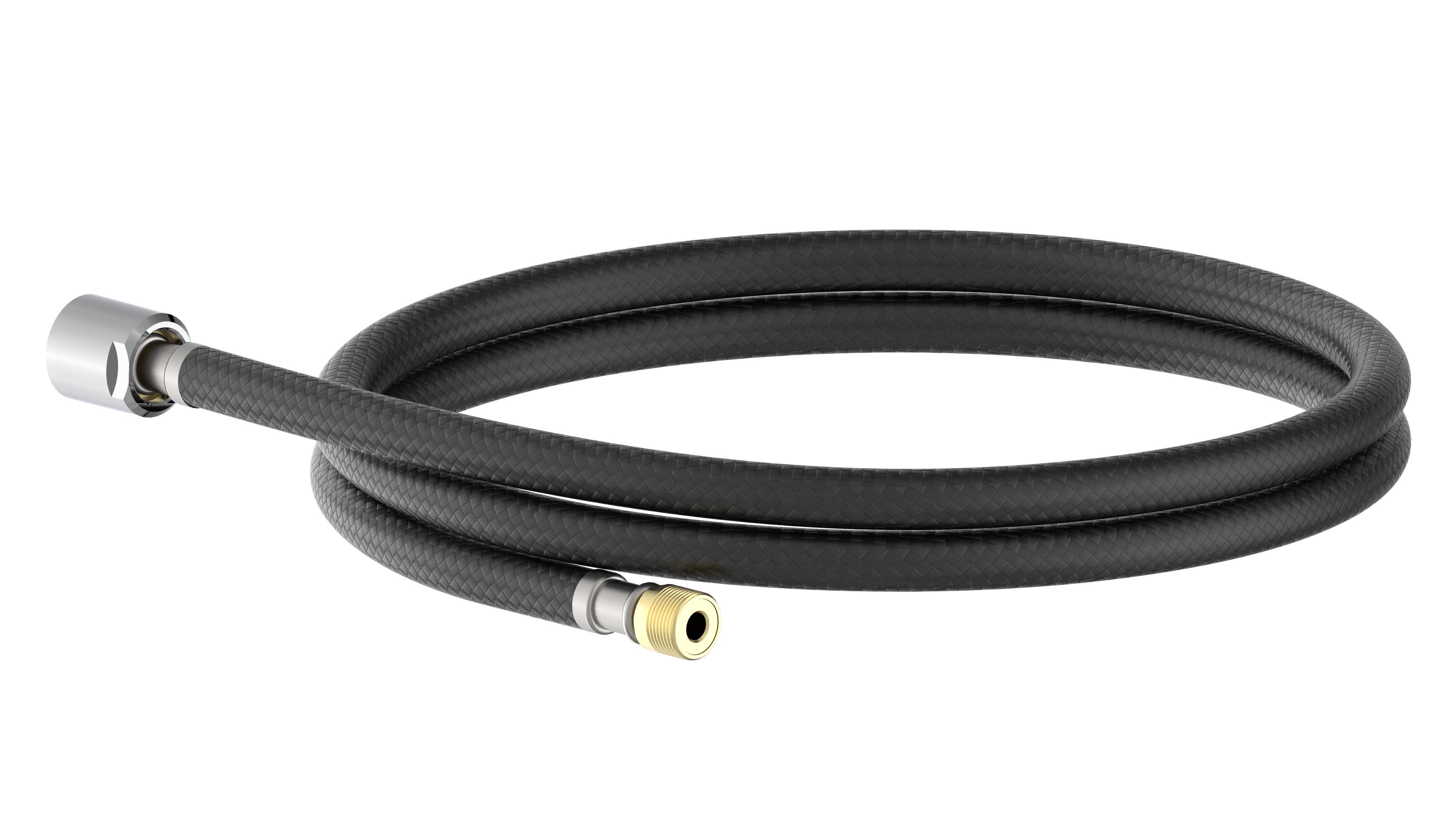 Geschirrbrauseschlauch, Schwarz, 150 cm, 1/2" x M15AG