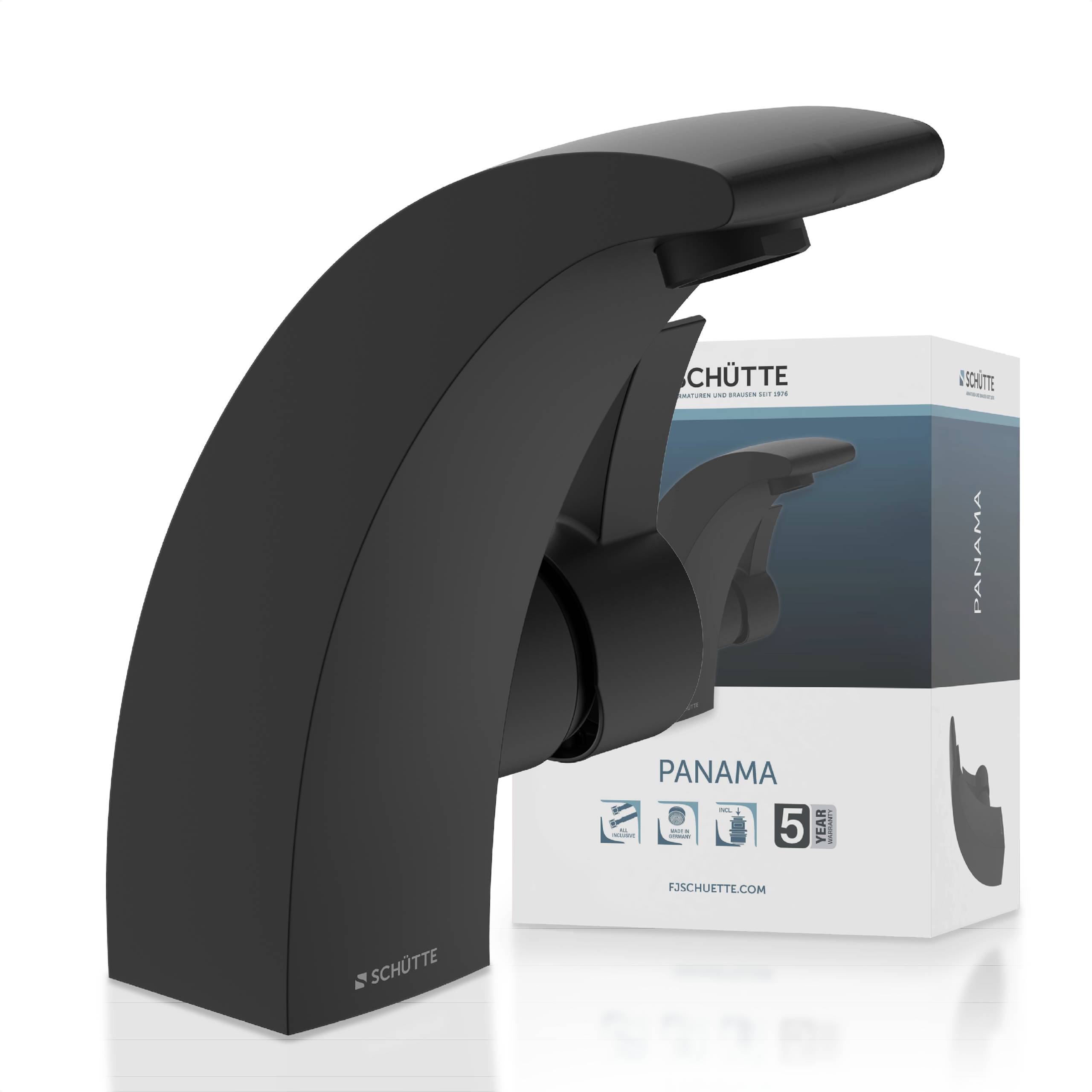 PANAMA Waschtischarmatur, Schwarz matt