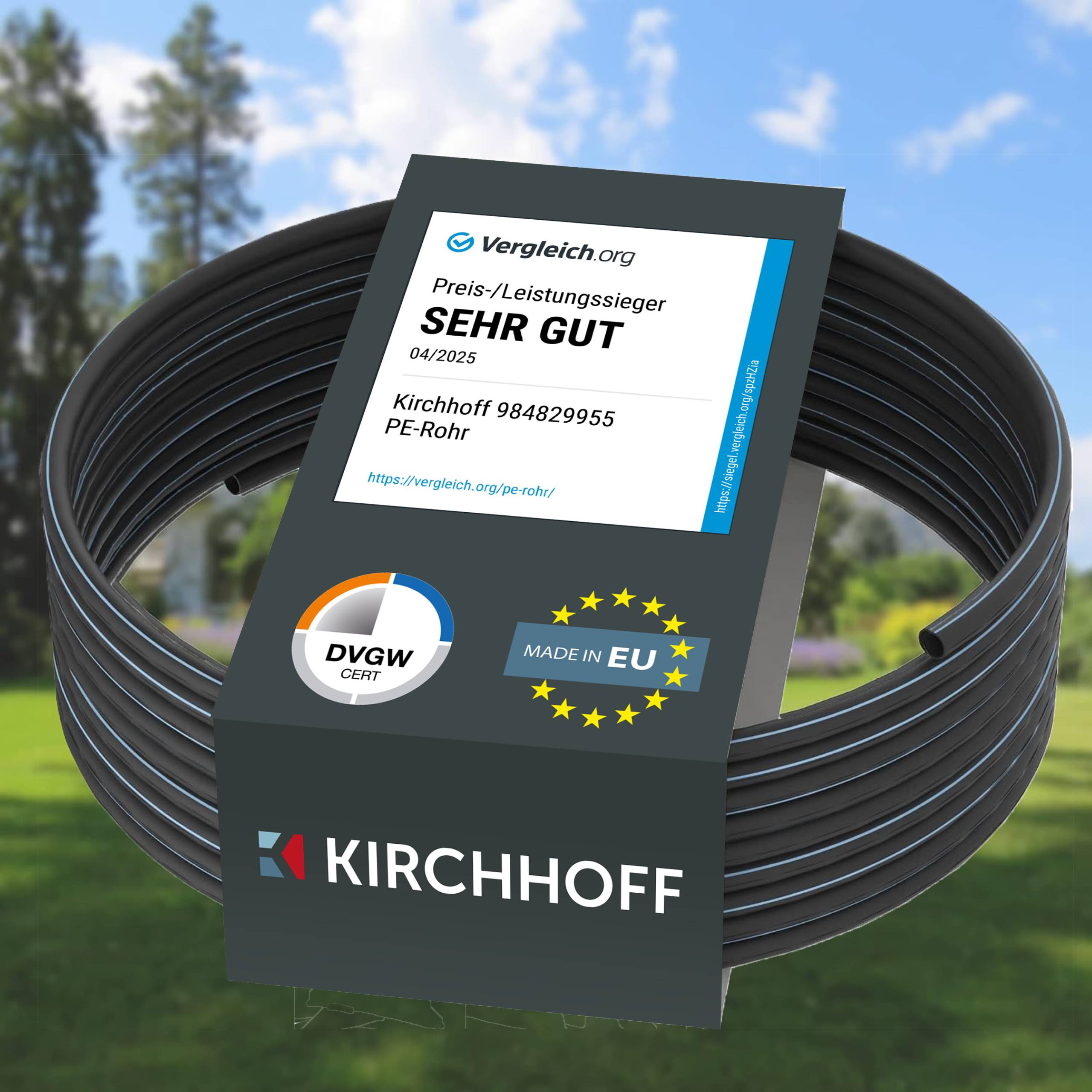 HDPE-Rohr, Ø 25 mm, Rolle 12,5 m