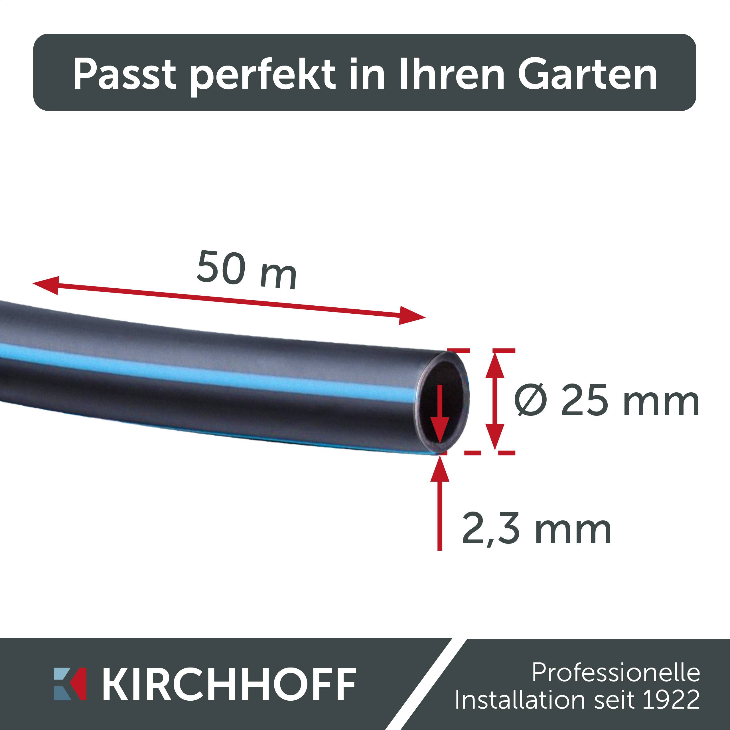 HDPE-Rohr, Ø 25 mm, Rolle 50 m