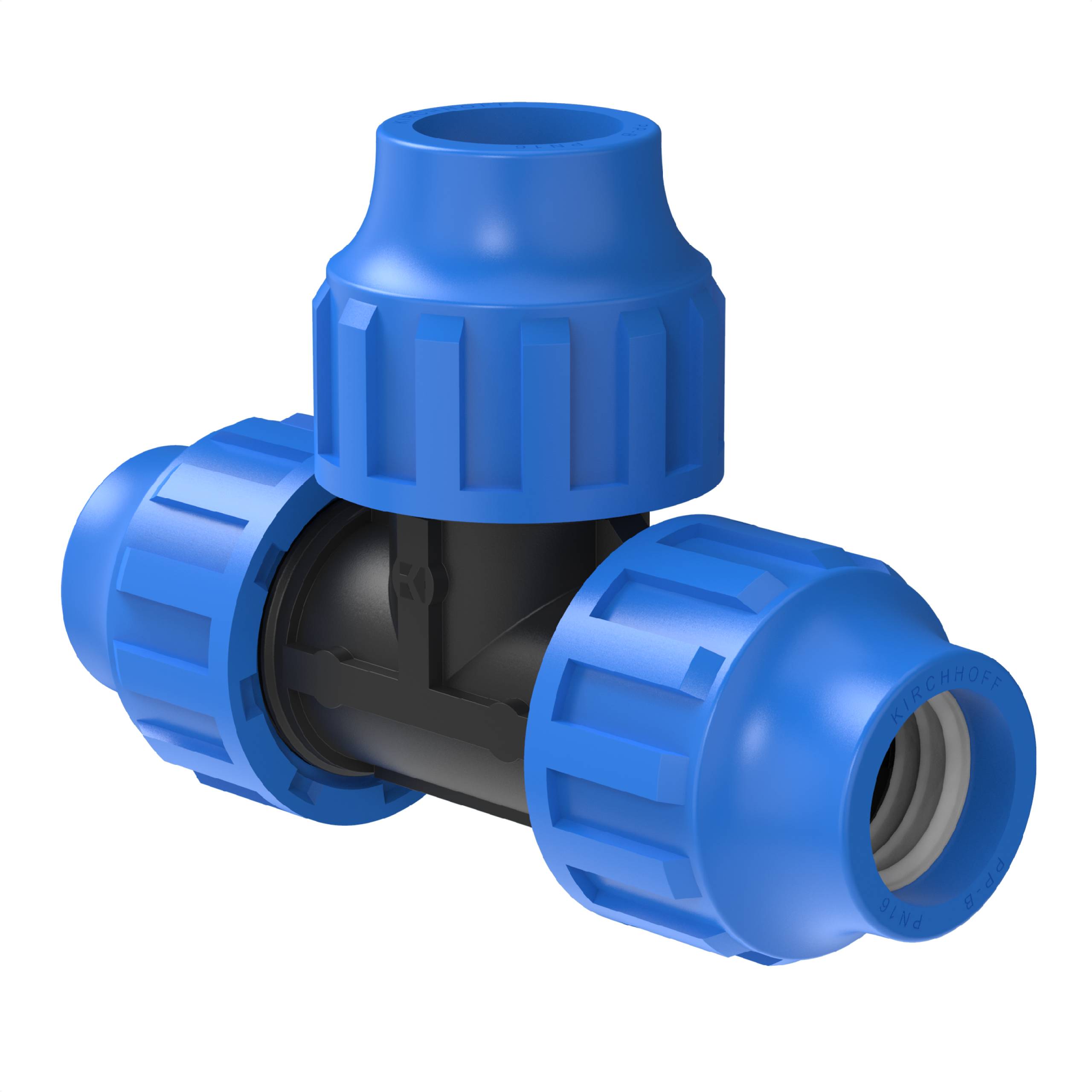 PP T-Stück, 32 mm, Klemmfitting für HDPE