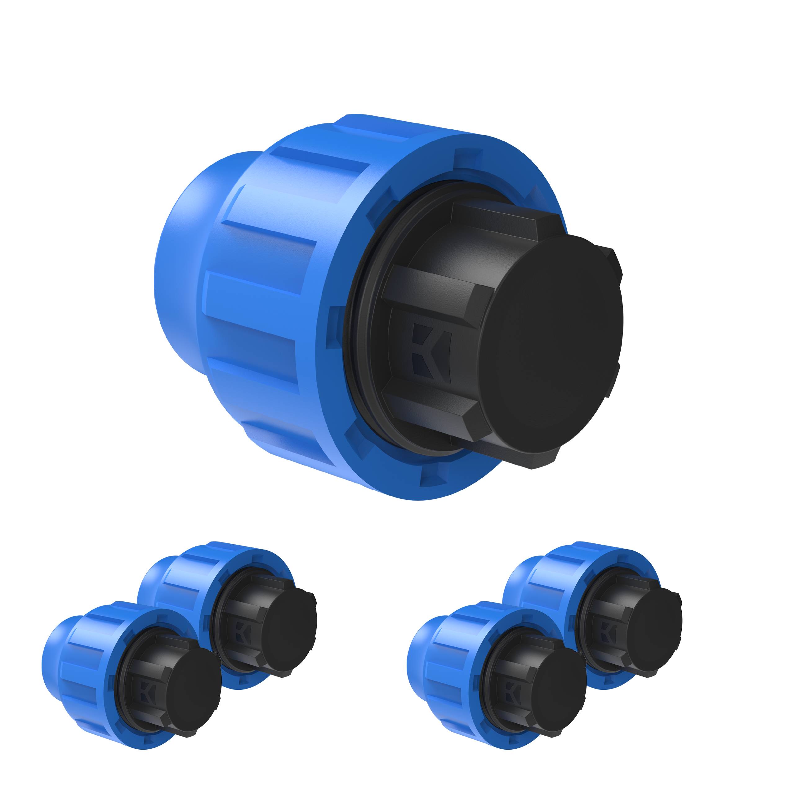 PP Endstück, 25 mm, Klemmfitting für HDPE, DVGW zertifiziert