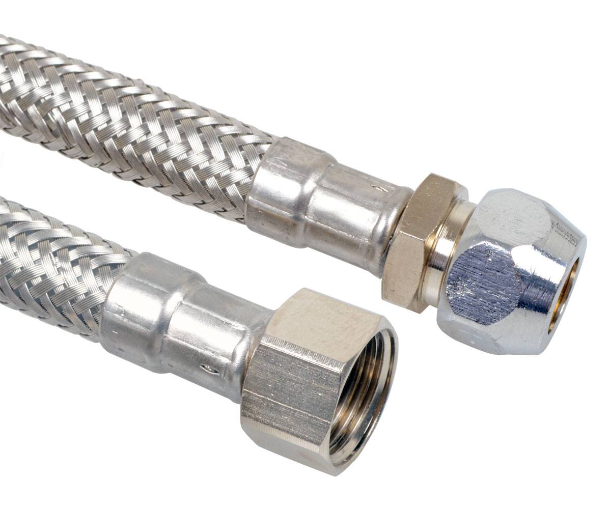 Flexibler Anschlussschlauch 1000 mm, 3/8"IG x 10 mmQ