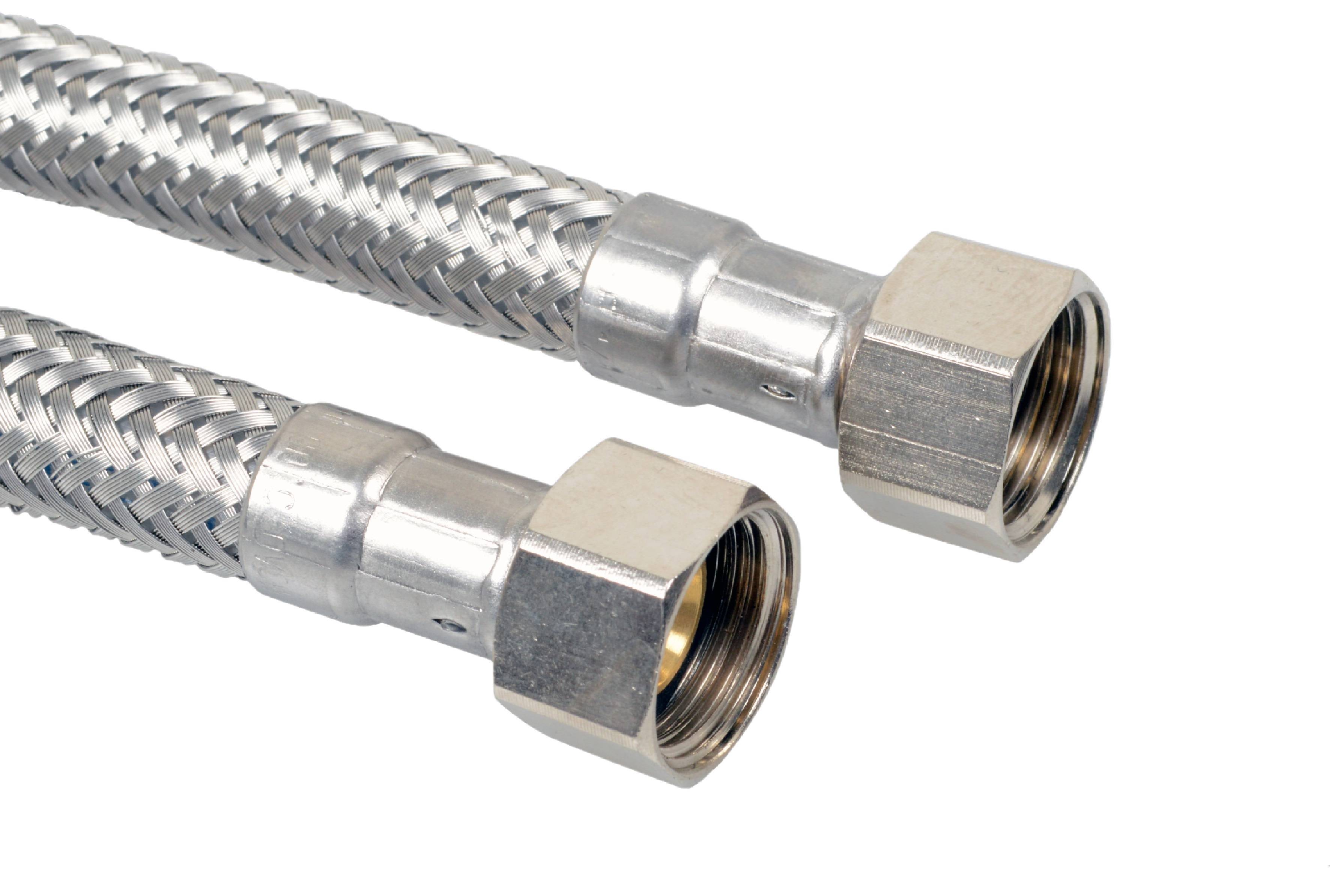 Flexibler Anschlussschlauch 1000 mm, 1/2"IG x 3/8"IG