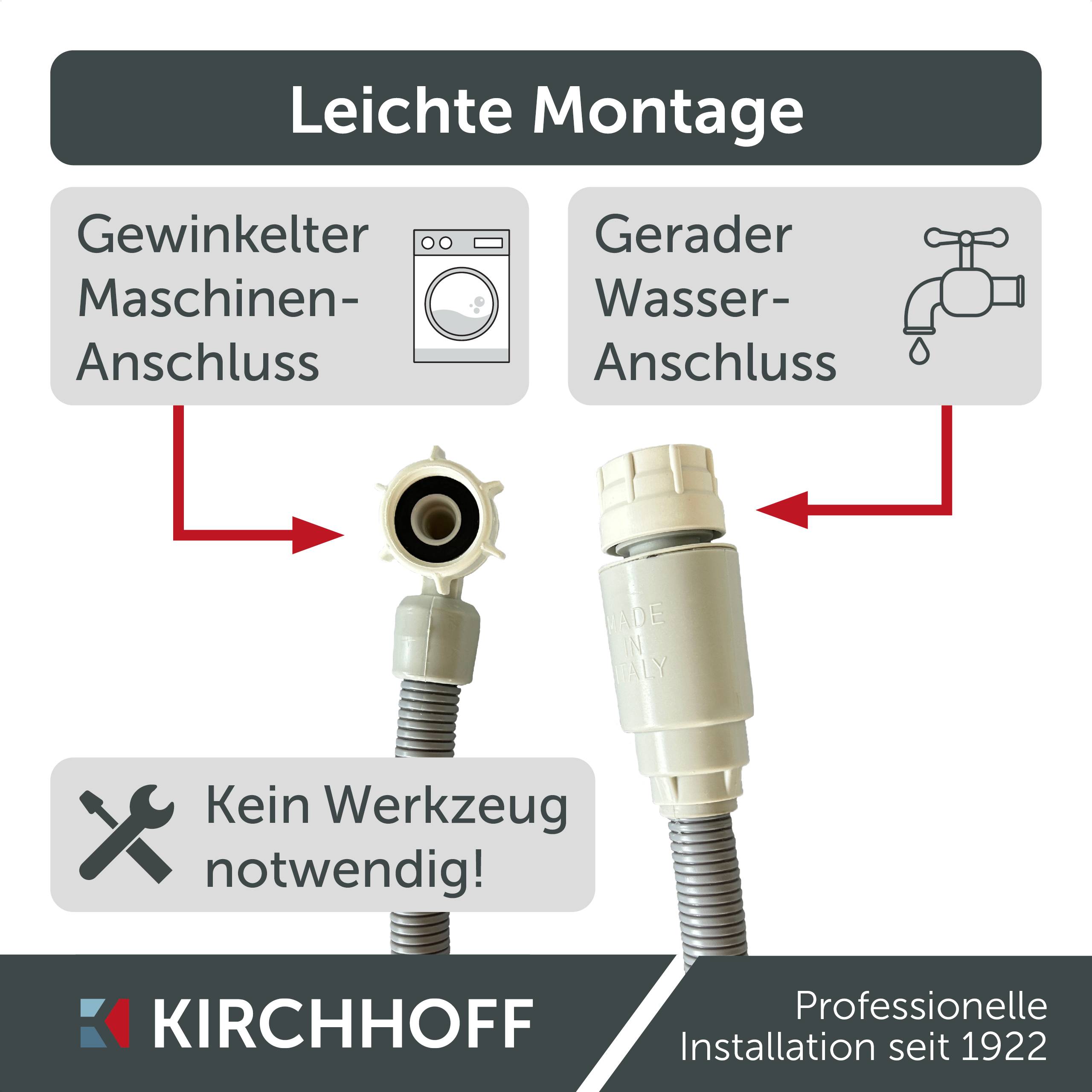WAS Sicherheits-Zulaufschlauch, 3/4"IG x 1,5 m x 3/4"IG, 10 Bar / 90°C