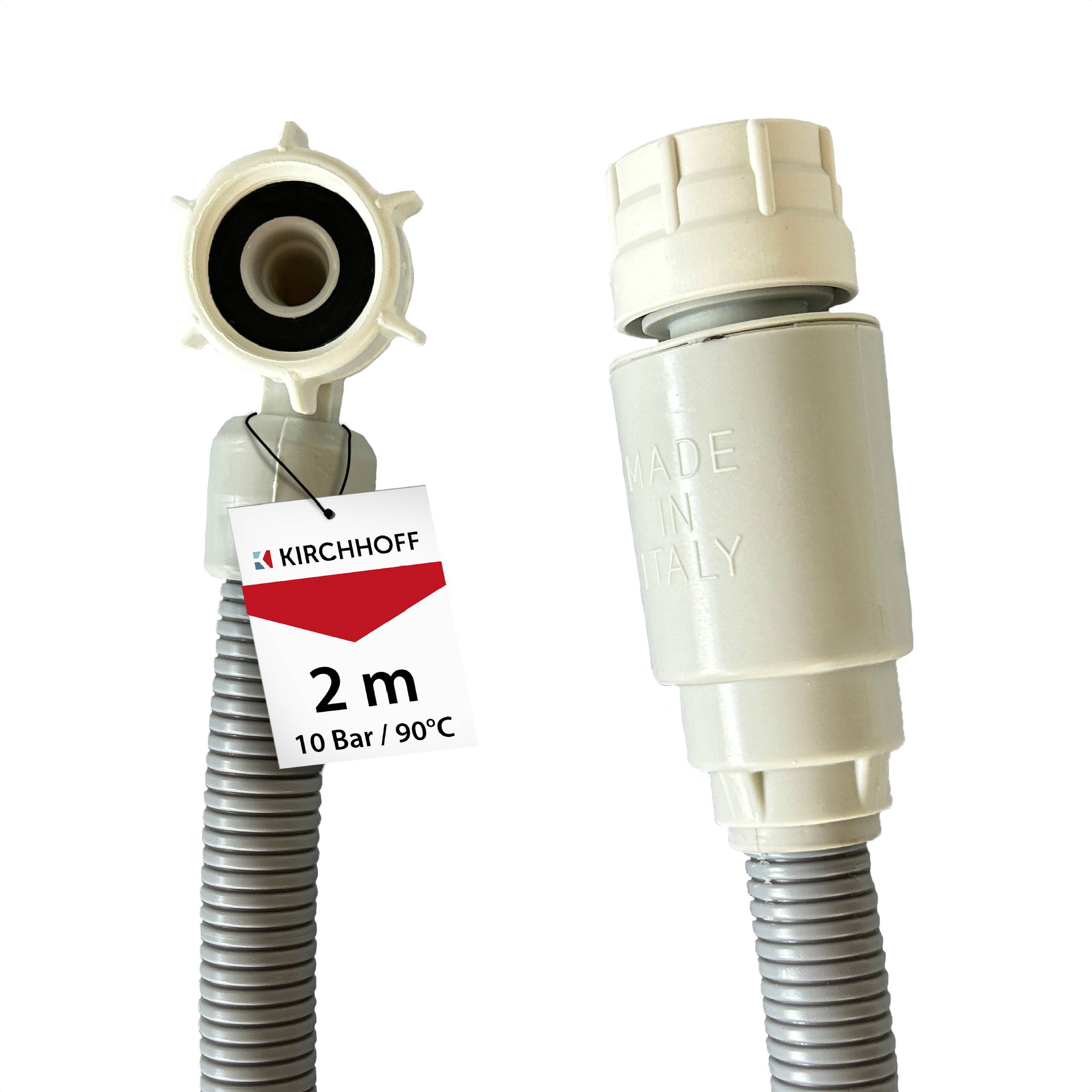 WAS Sicherheits-Zulaufschlauch, 3/4"IG x 2 m x 3/4"IG, 10 Bar / 90°C