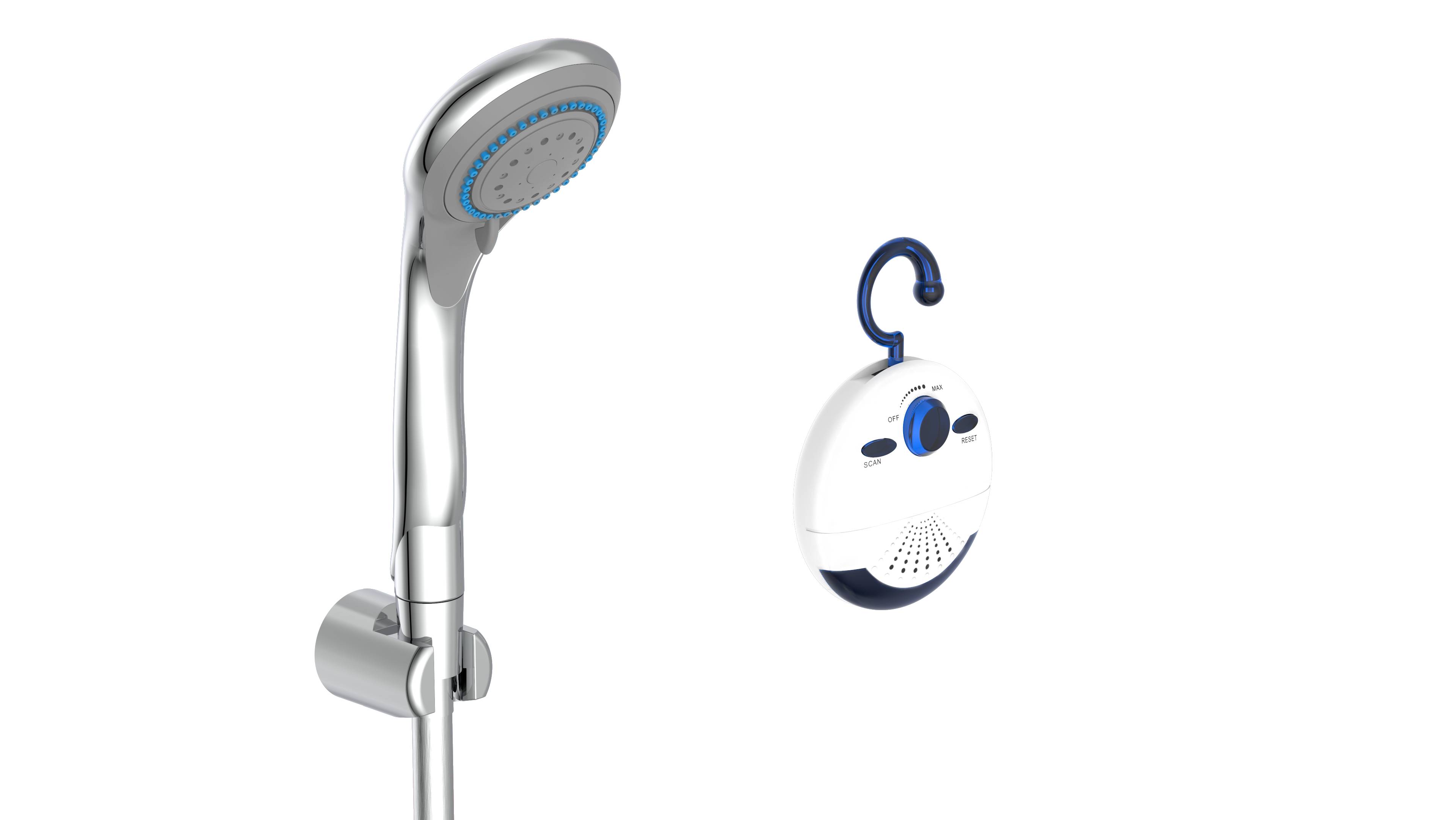 SHOWER&SWING Handbrause-Set, Chrom, mit Duschradio