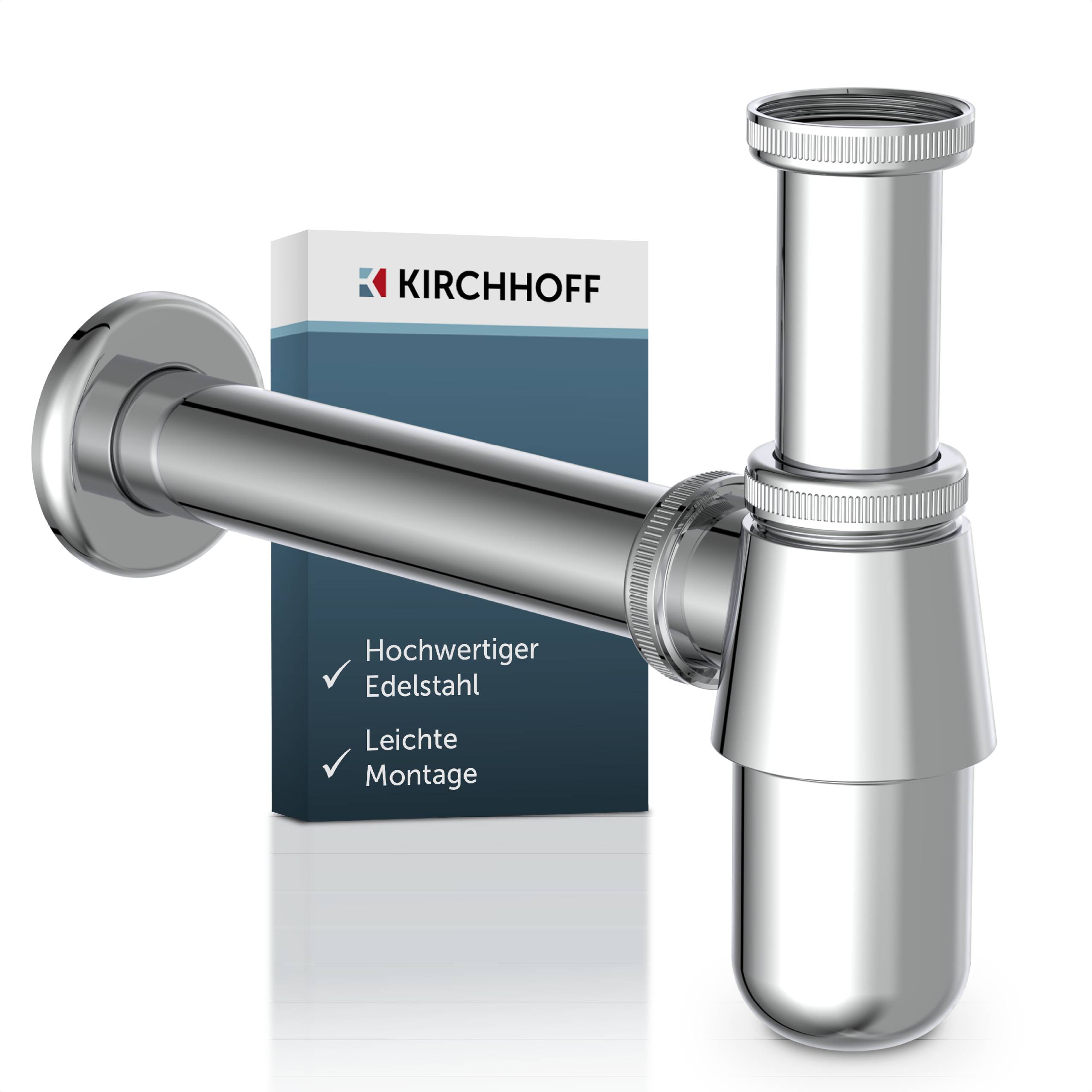 Flaschensiphon, Chrom, 1 1/4" x 32 mm