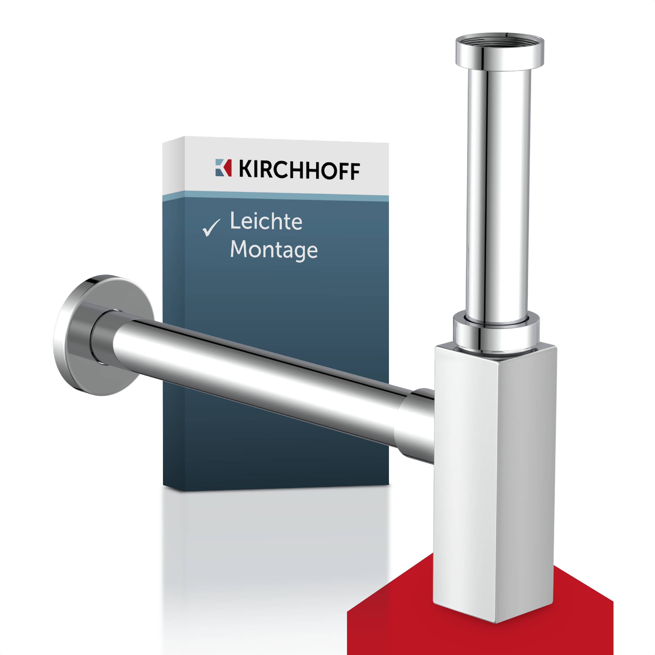 DS-3WK Flaschensiphon, Chrom, 1 1/4" x 32 mm