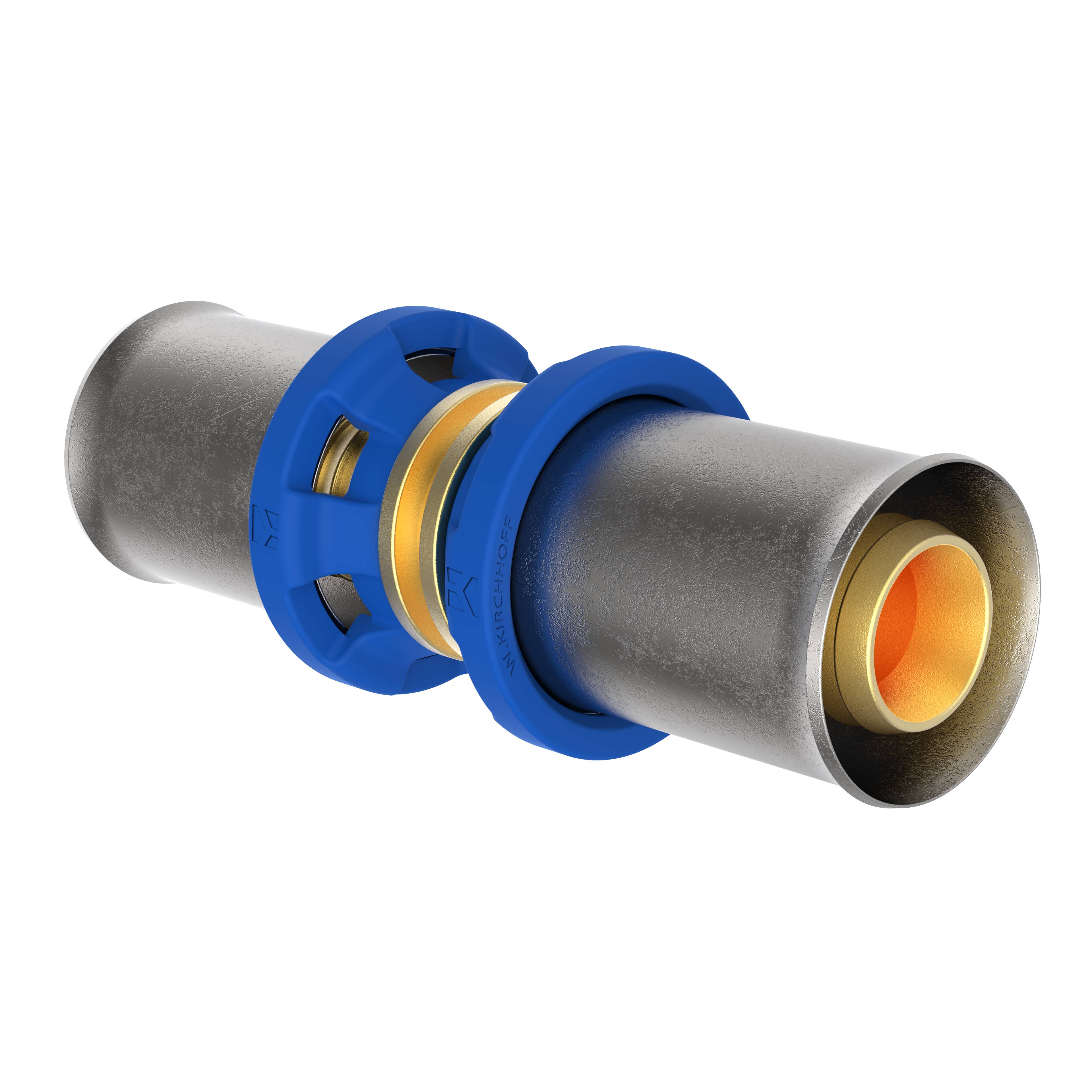 MS Verbindungsstück, blank, 16 mm, Pressfitting für MSVR