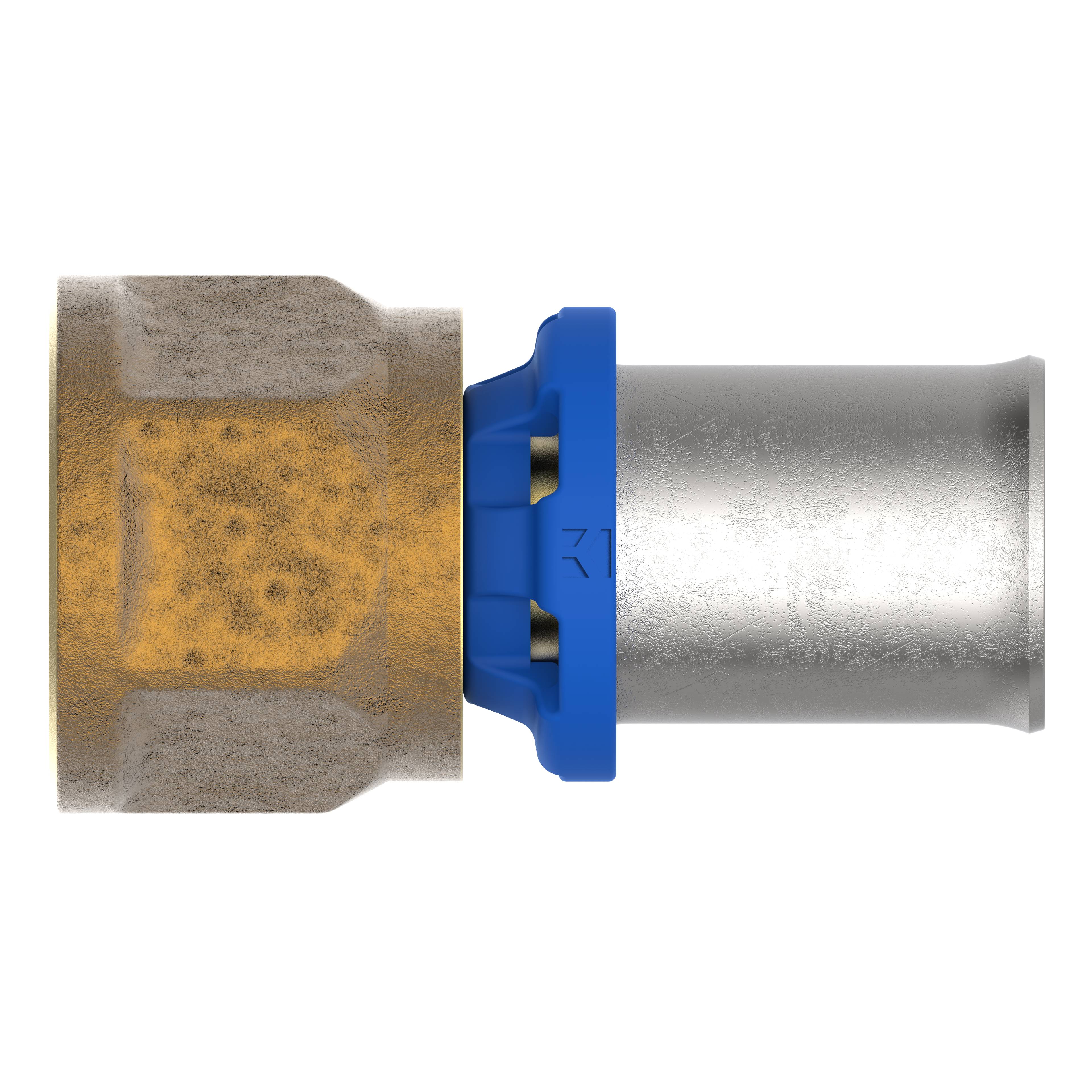 MS Übergangsstück, blank, 16 mm x 1/2"IG, Pressfitting für MSVR