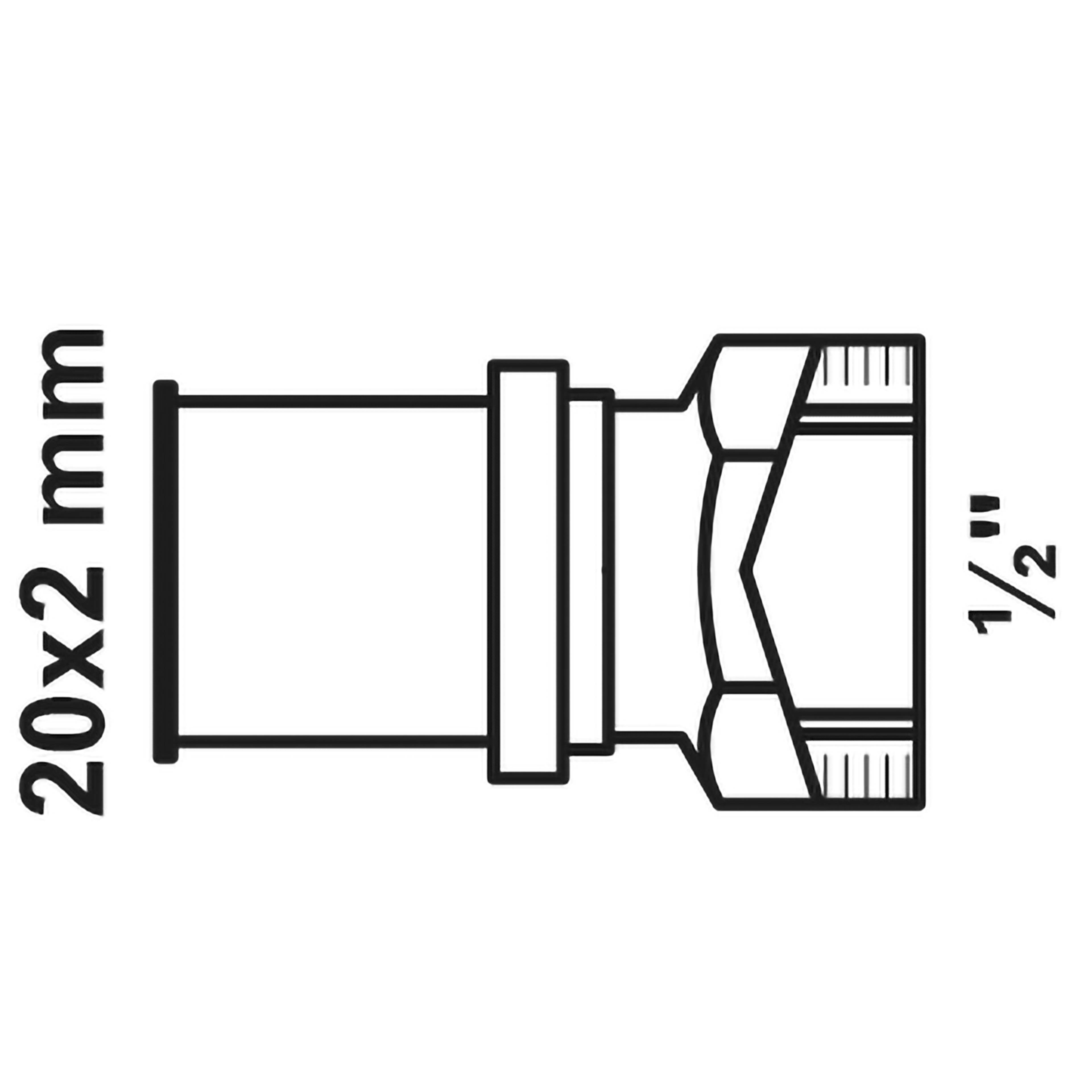 20x2 mm 1/2