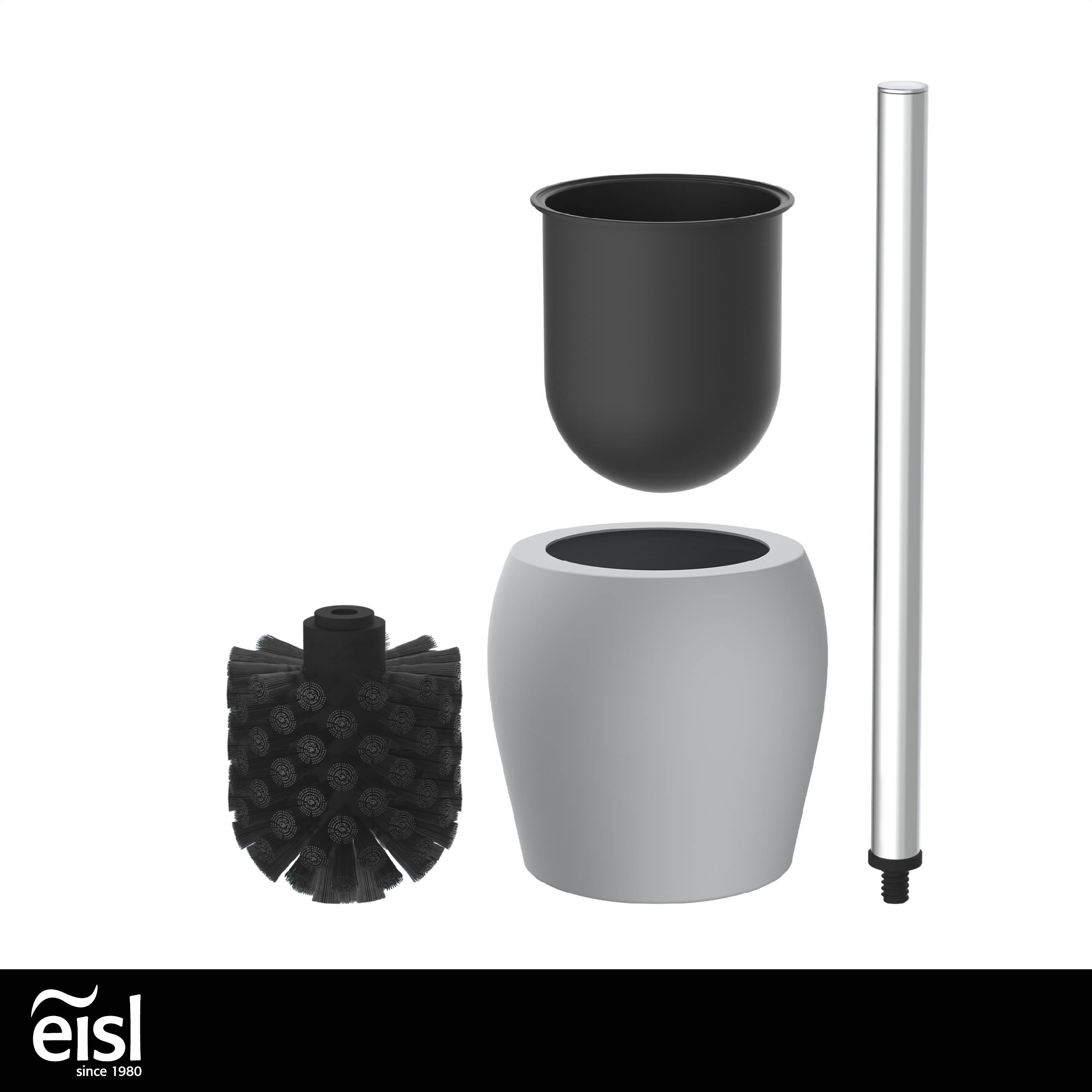 WC-Bürstengarnitur, Grau