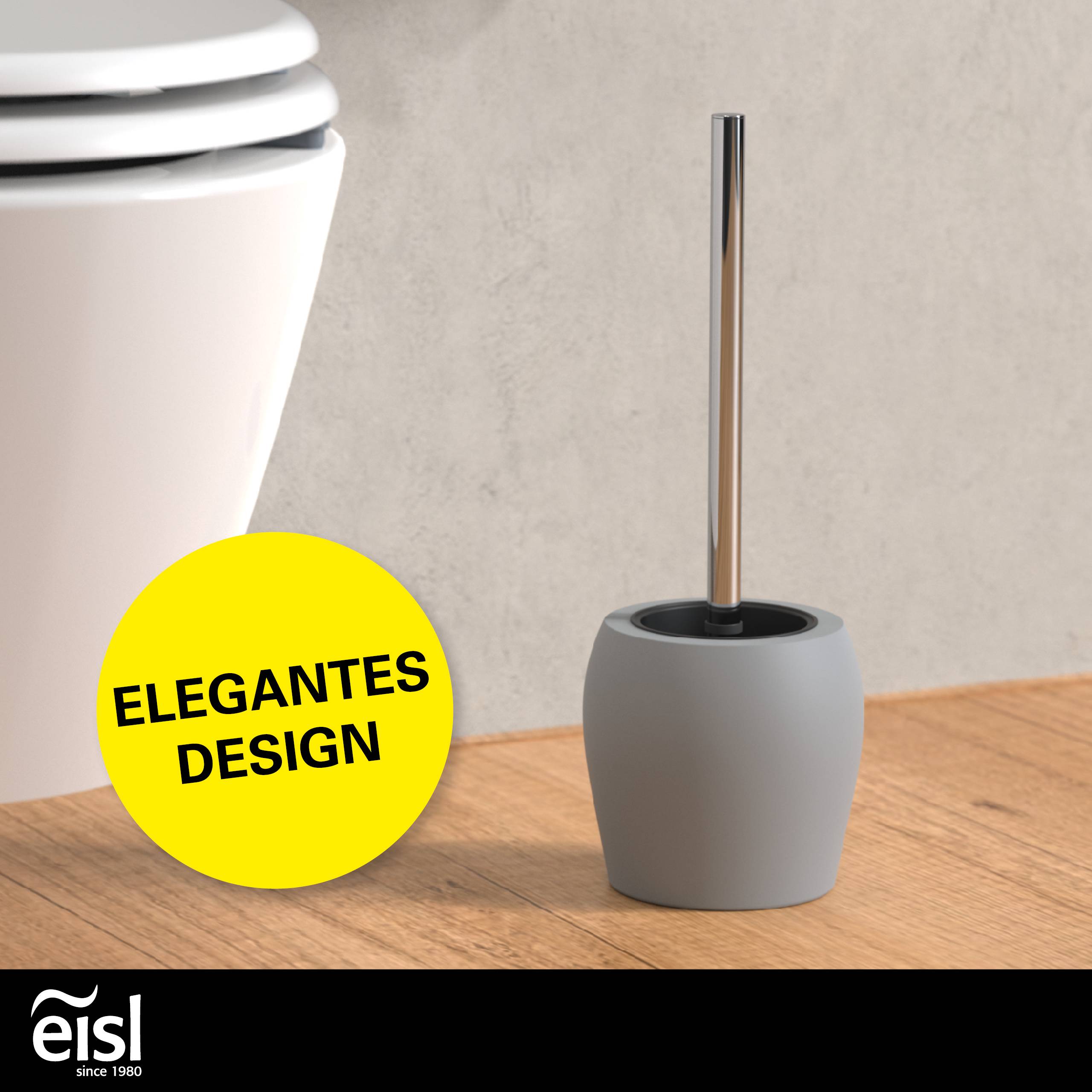 WC-Bürstengarnitur, Grau