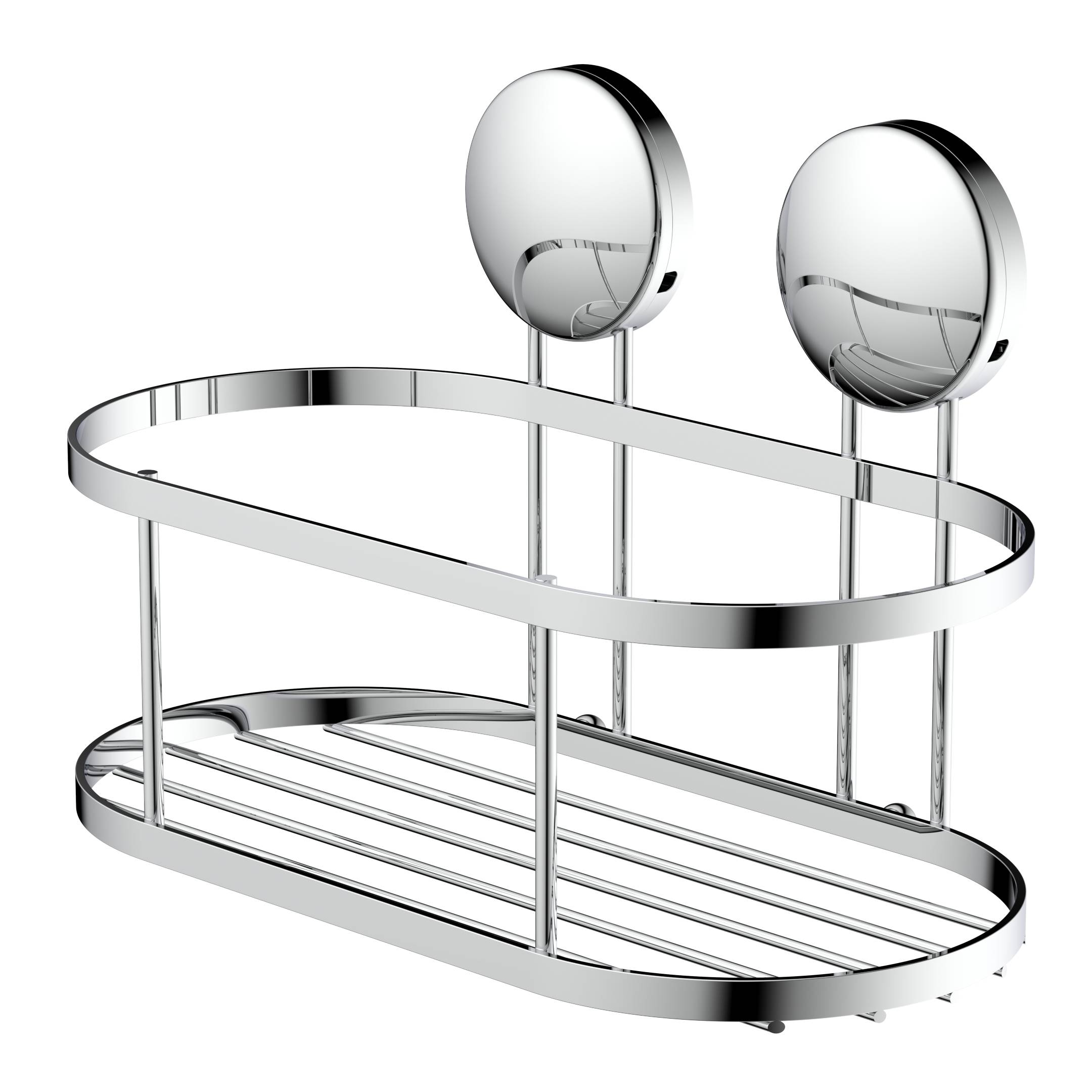 Dusch-Wandablage, Chrom, zum Kleben oder Schrauben