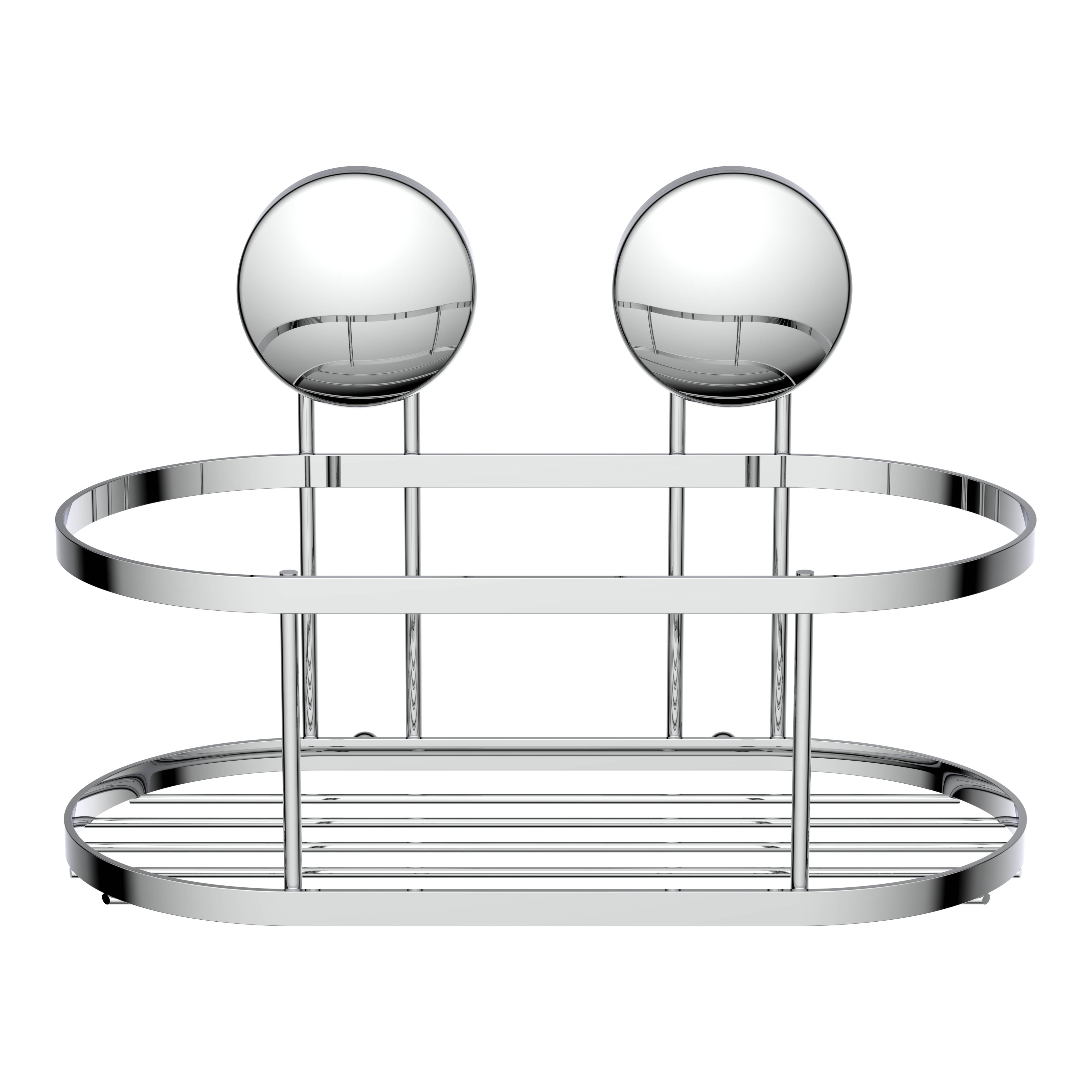 Dusch-Wandablage, Chrom, zum Kleben oder Schrauben