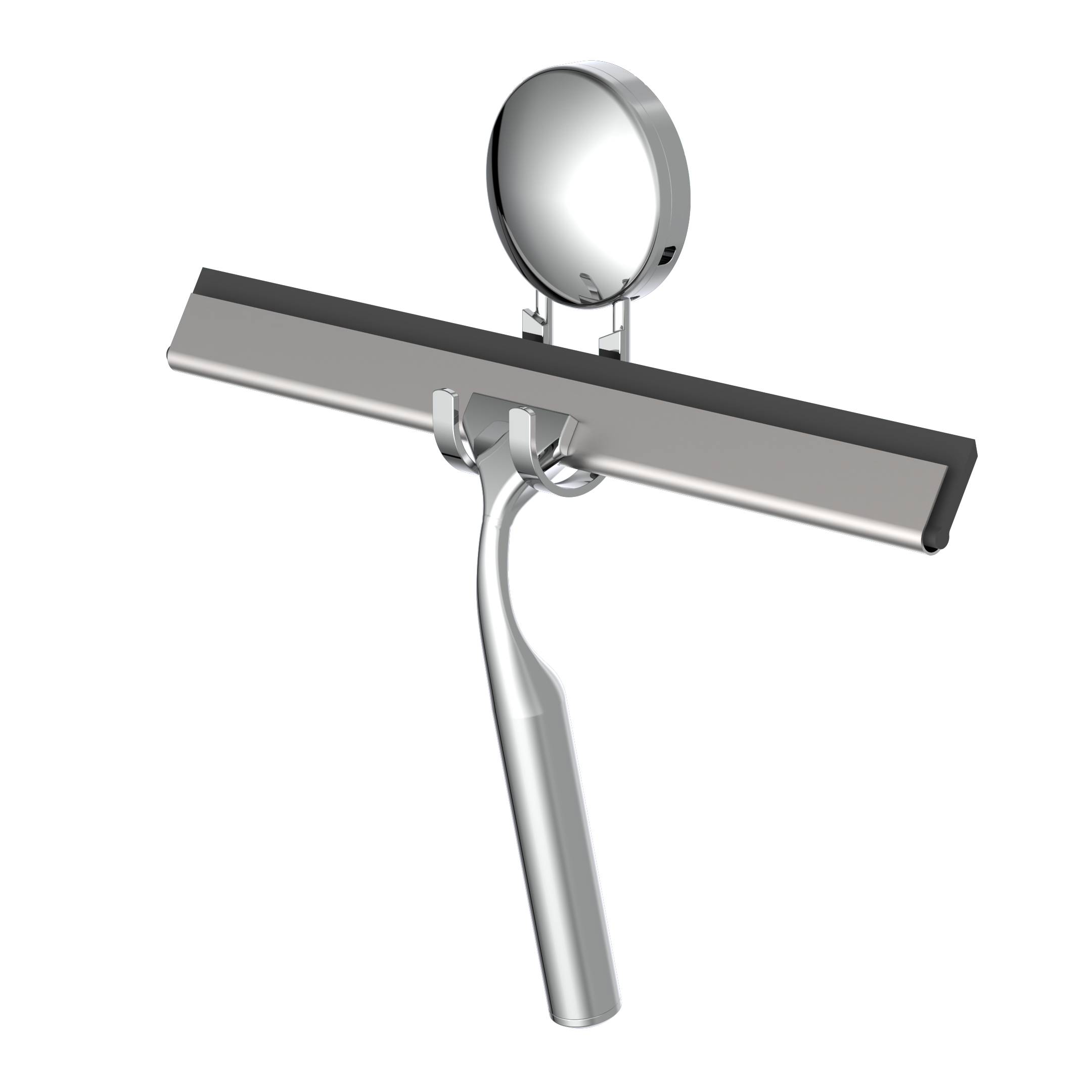 Duschabzieher, Chrom, zum Schrauben oder Kleben