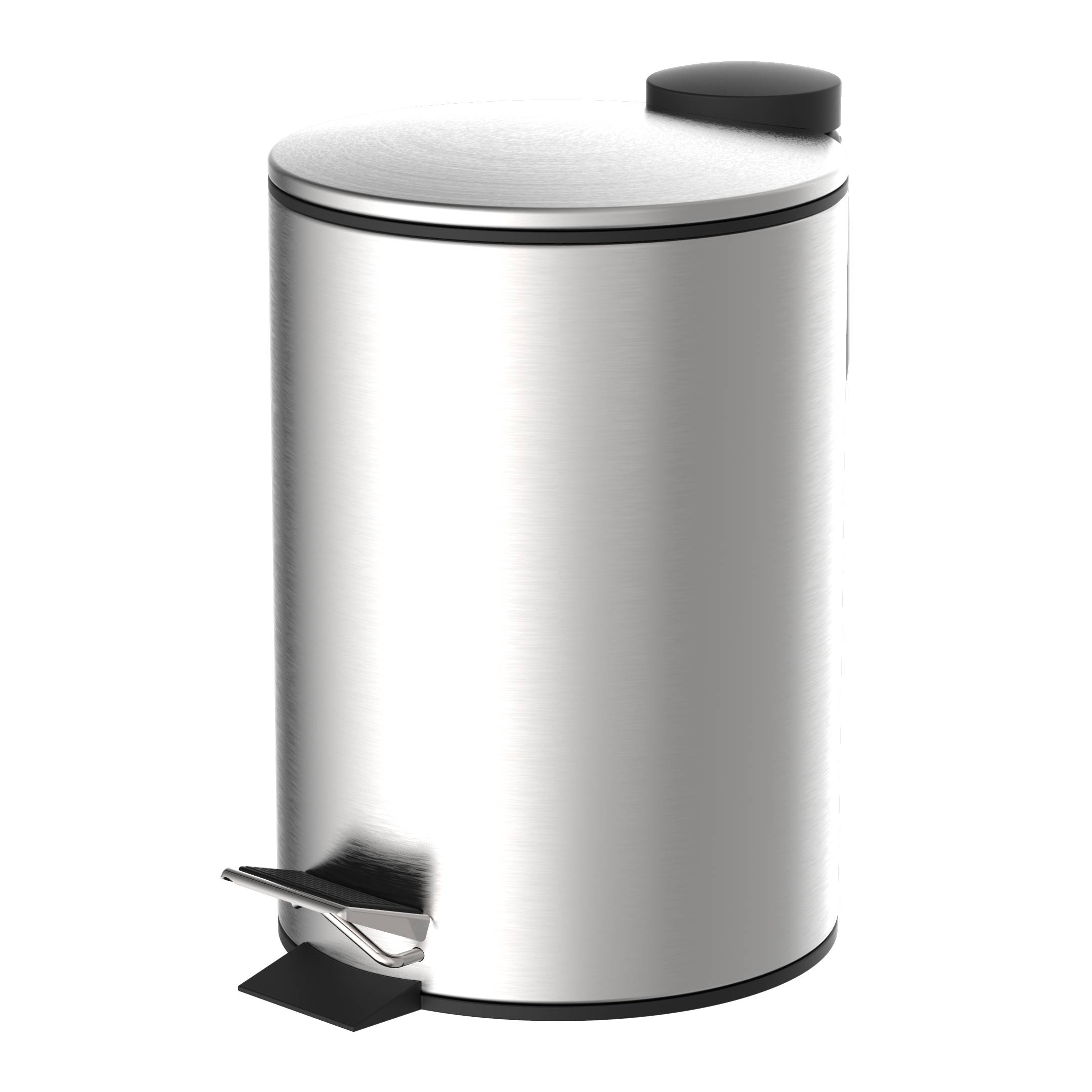 Kosmetik-Treteimer, Edelstahl, ca. 3 l, mit Absenkautomatik