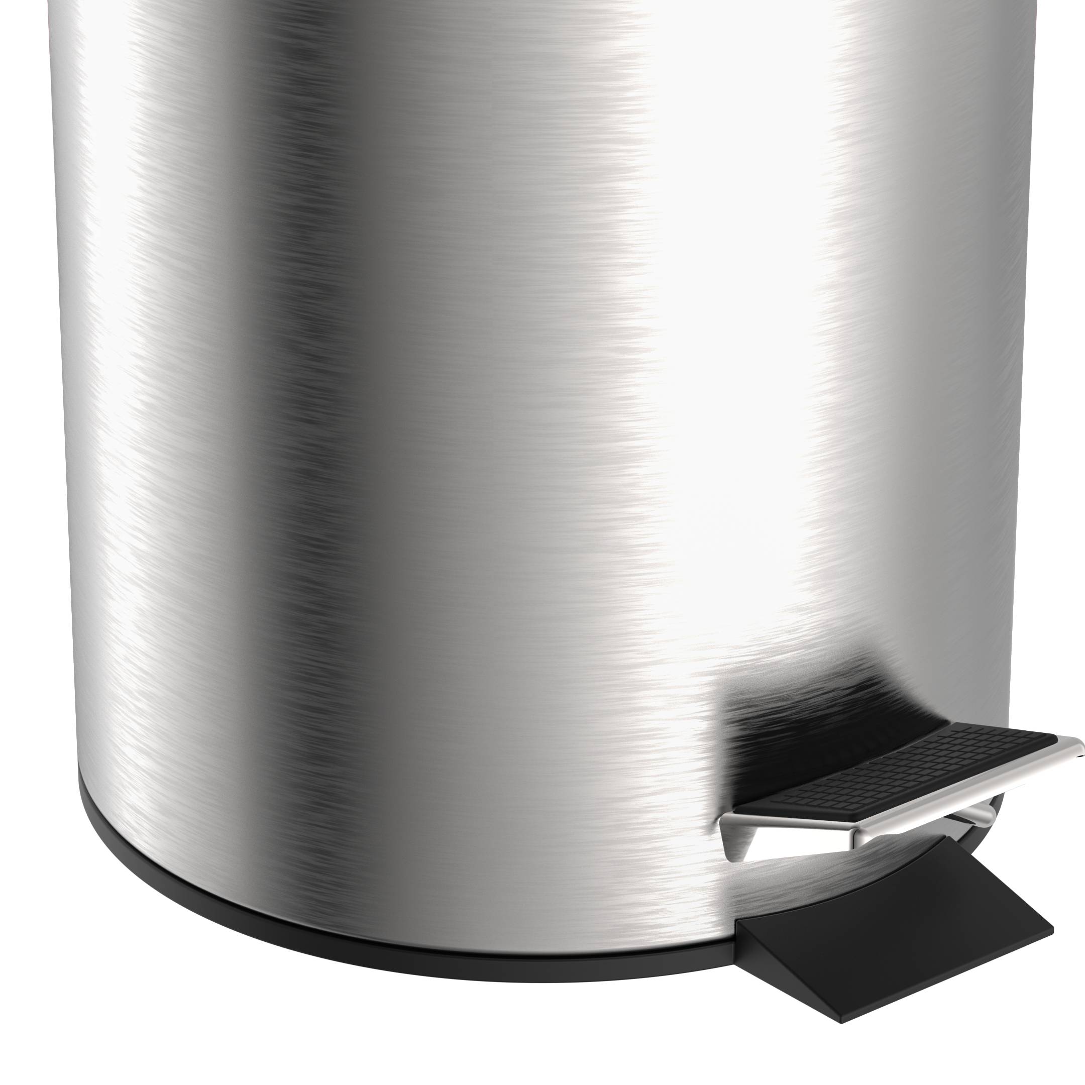 Kosmetik-Treteimer, Edelstahl, ca. 3 l, mit Absenkautomatik