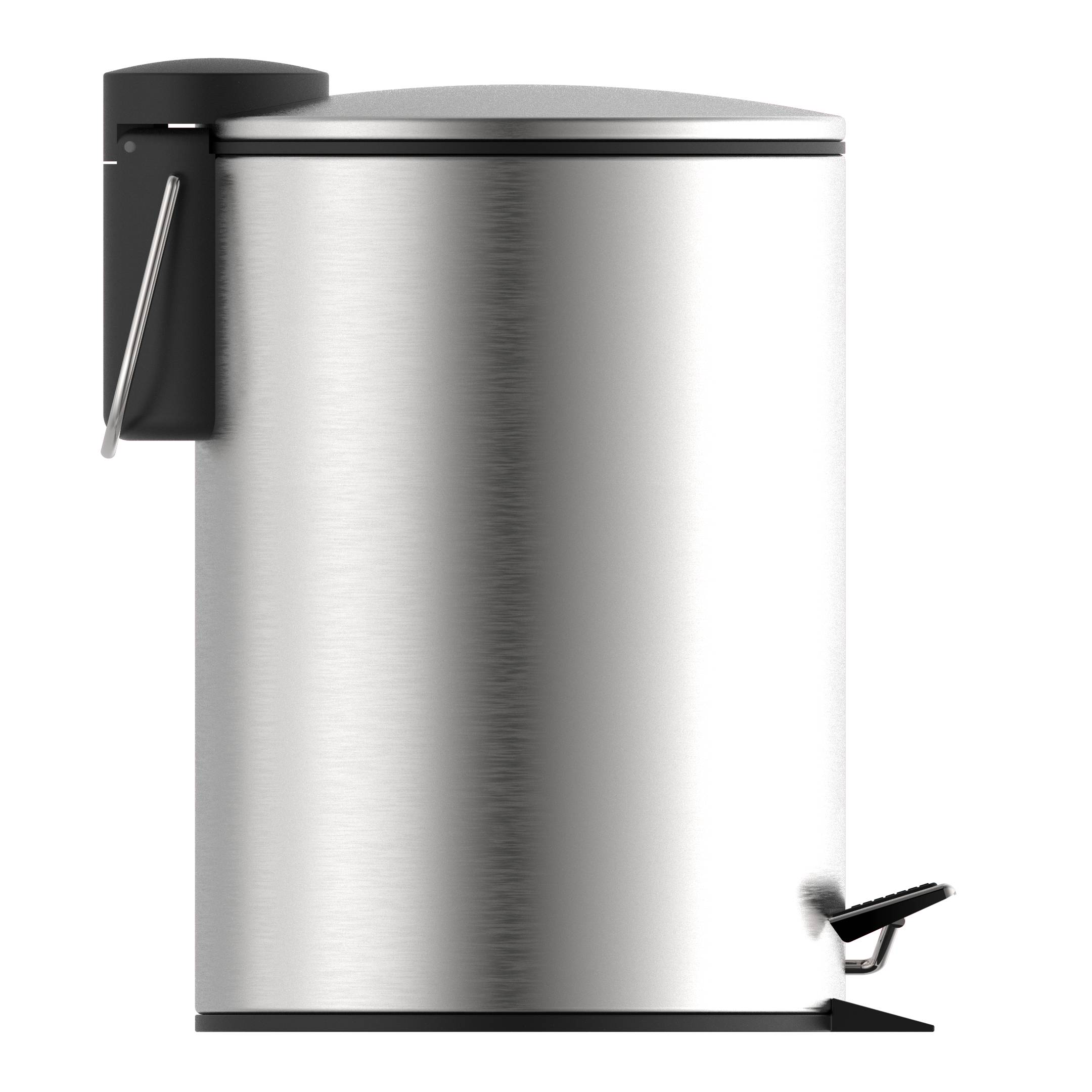 Kosmetik-Treteimer, Edelstahl, ca. 3 l, mit Absenkautomatik