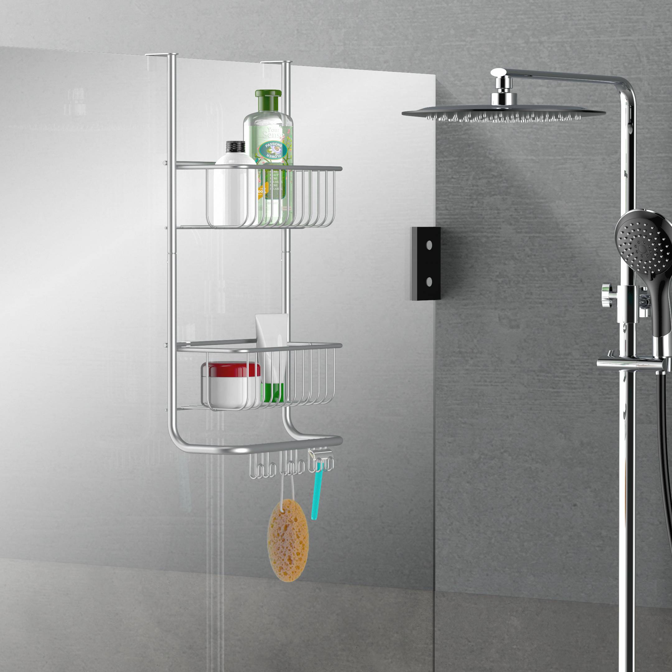 Hängeregal, Silber matt