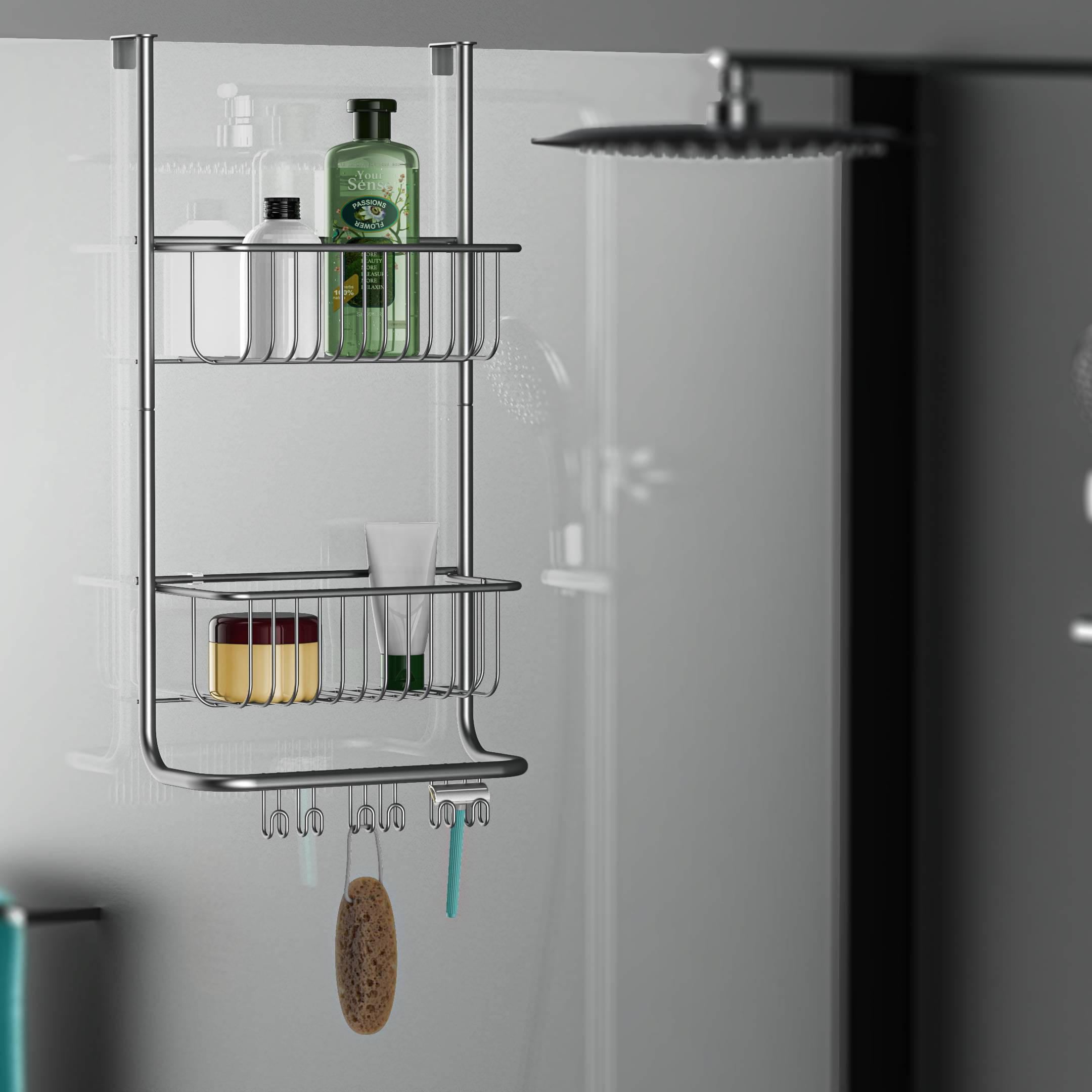 Hängeregal, Silber matt