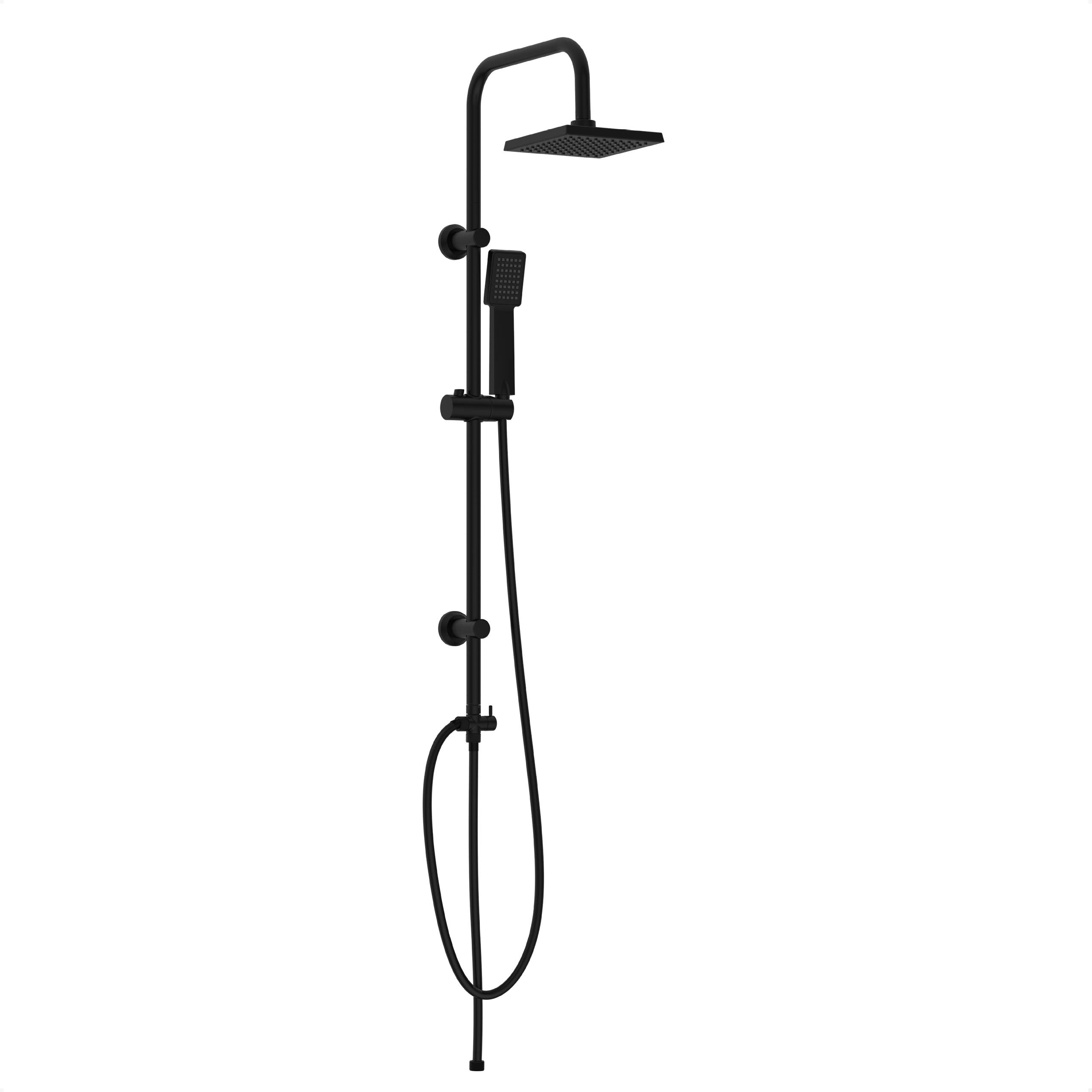 EASY ENERGY Überkopfbrause-Set, Schwarz matt